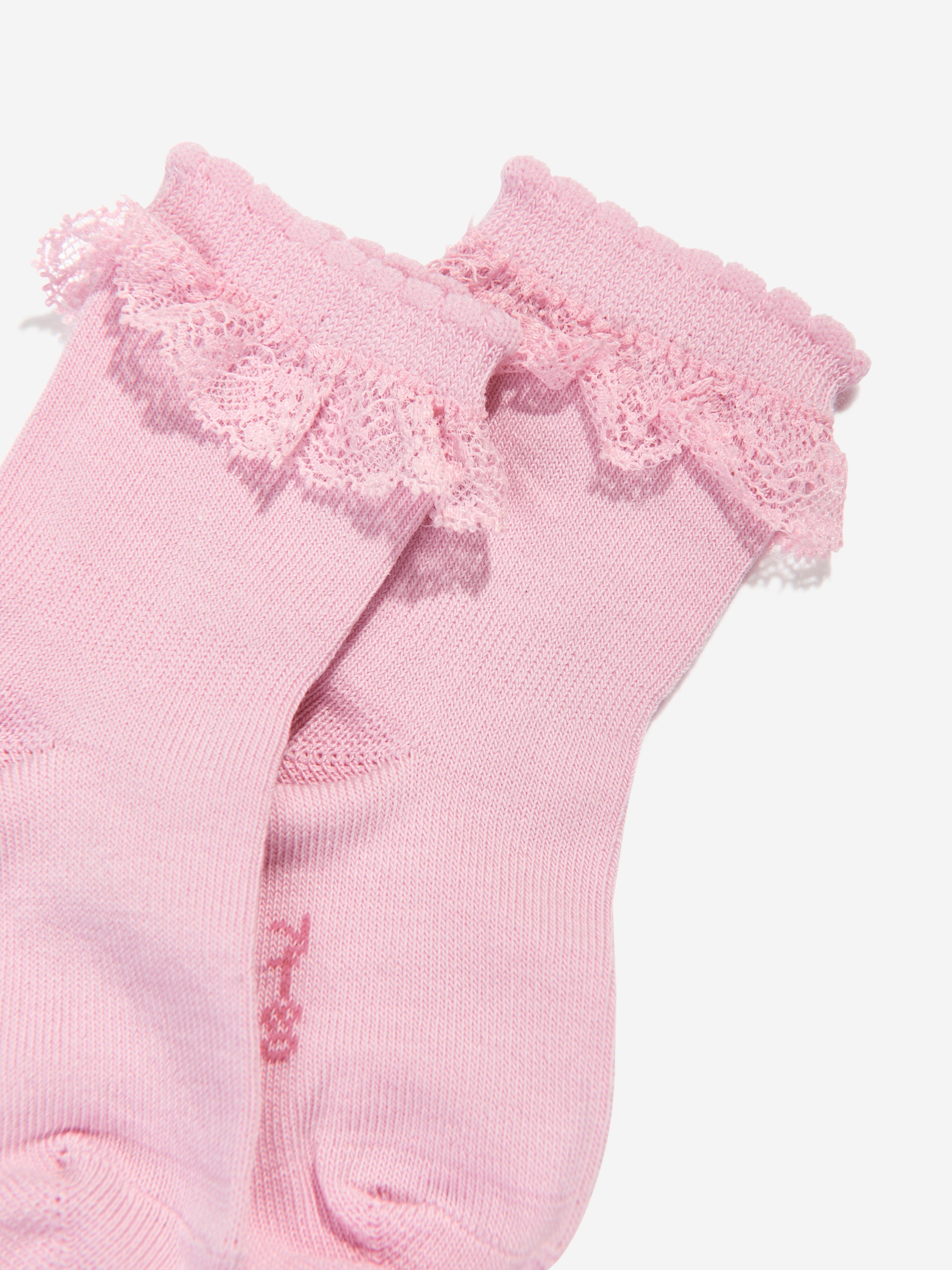 Falke Baby Girls Romantic Lace Socks in Pink