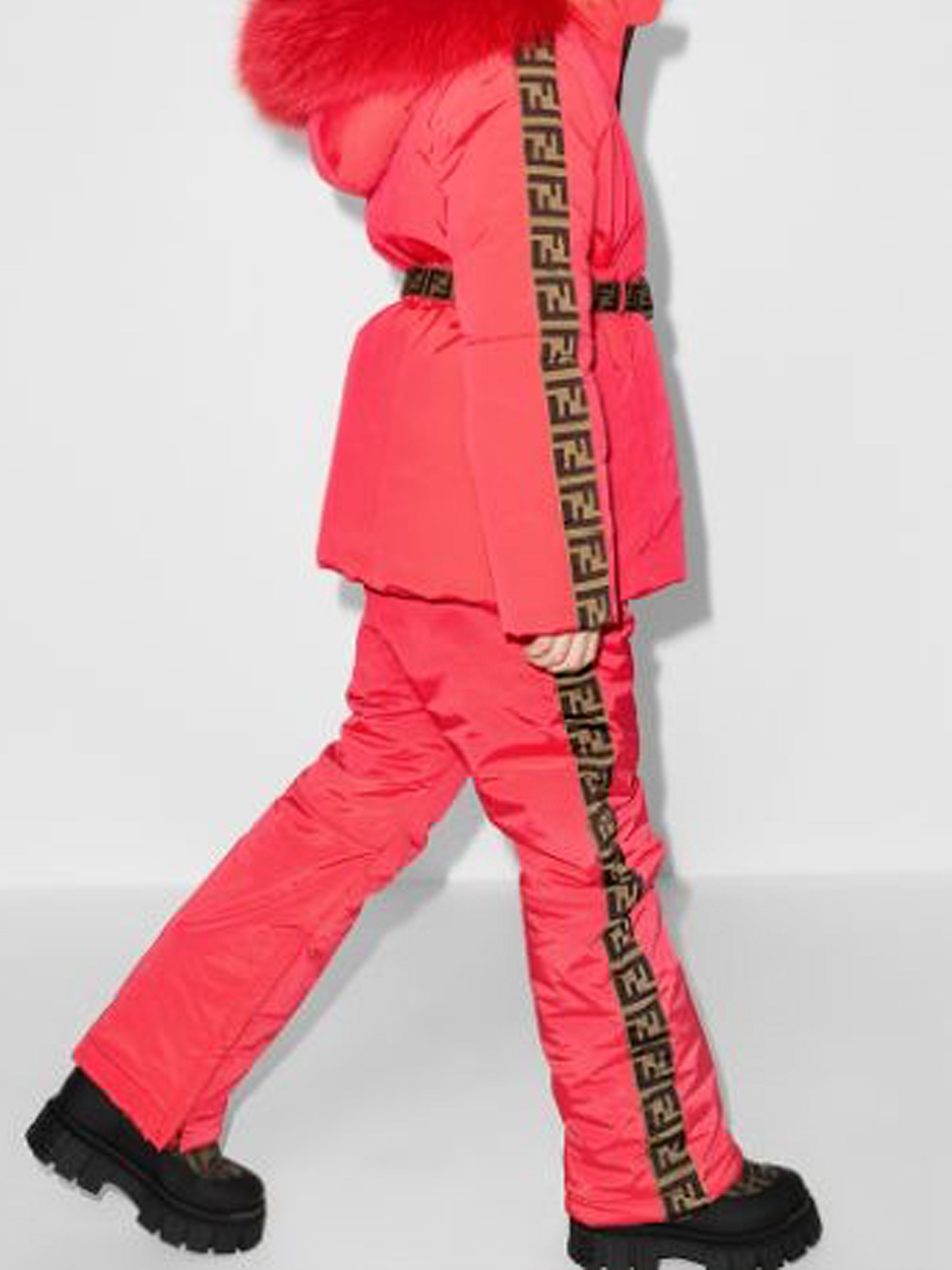 Girls FF Logo Trim Ski Trousers