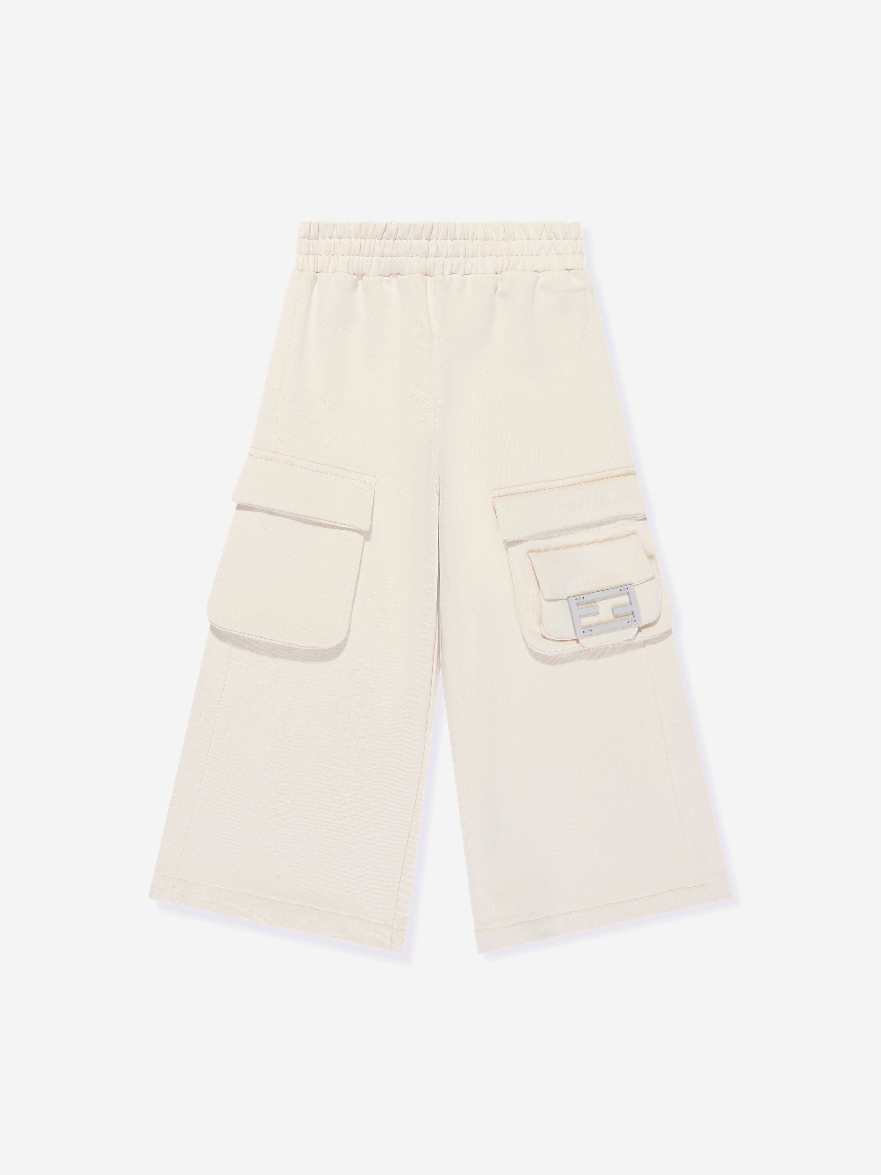 Girls Baguette Pocket Trousers in Beige