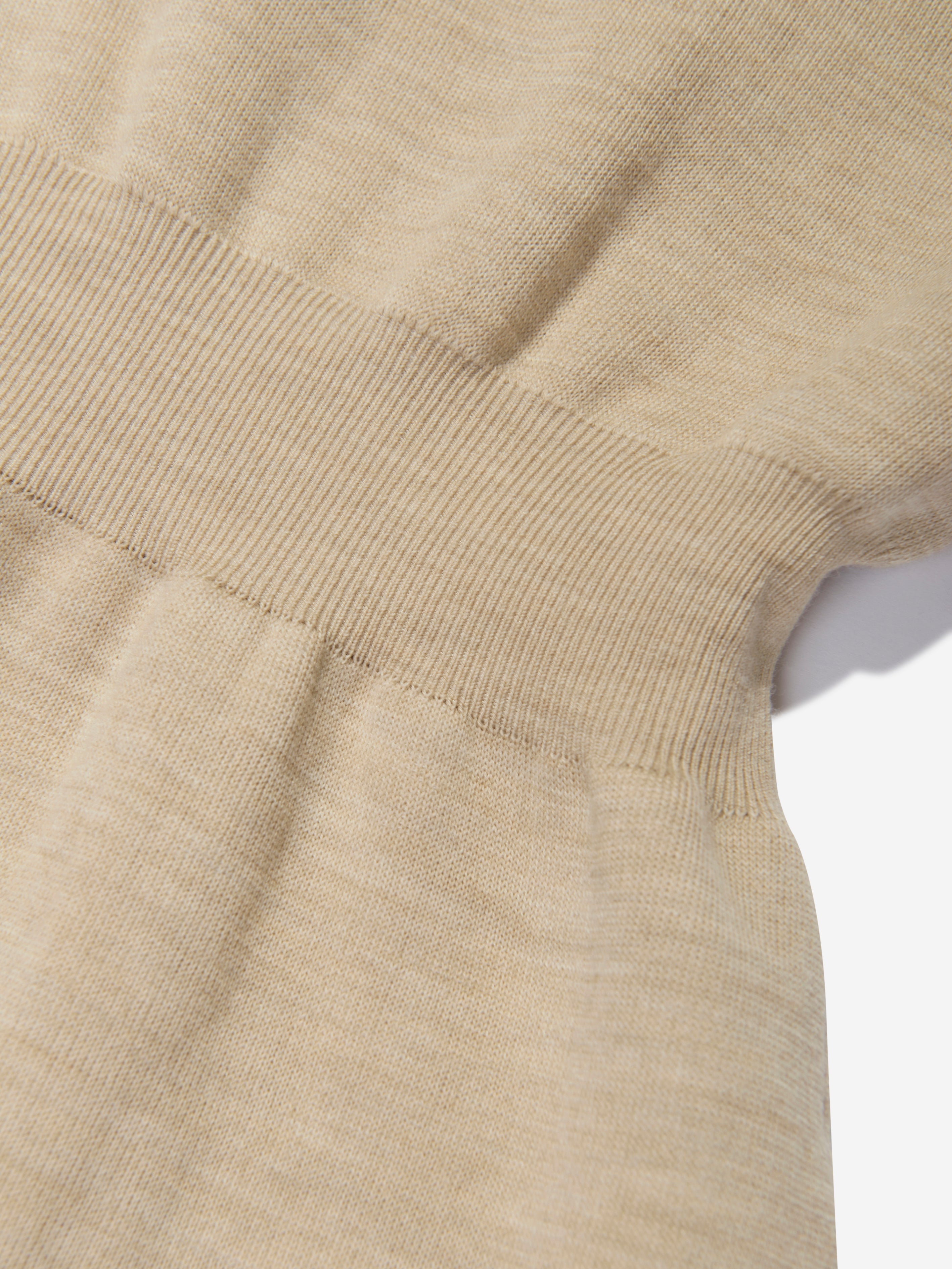 Girls Knitted FF Logo Dress in Brown
