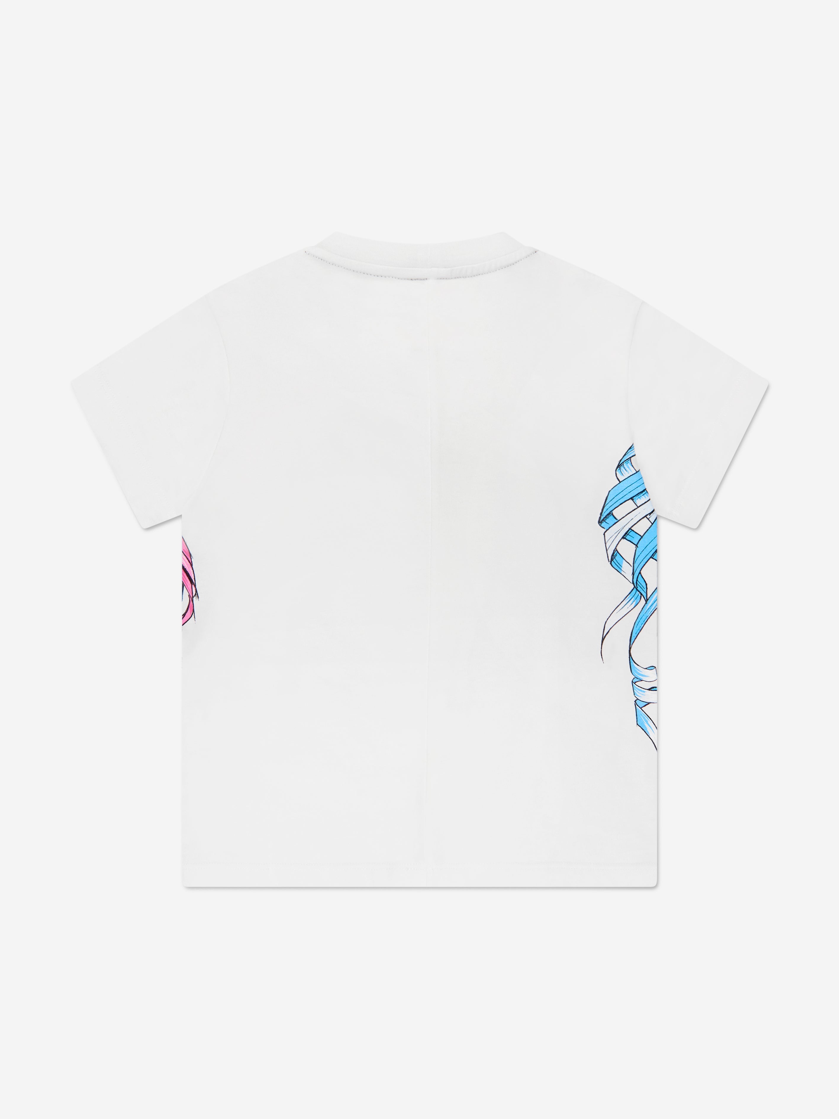 Girls Graphic Print T-Shirt in White