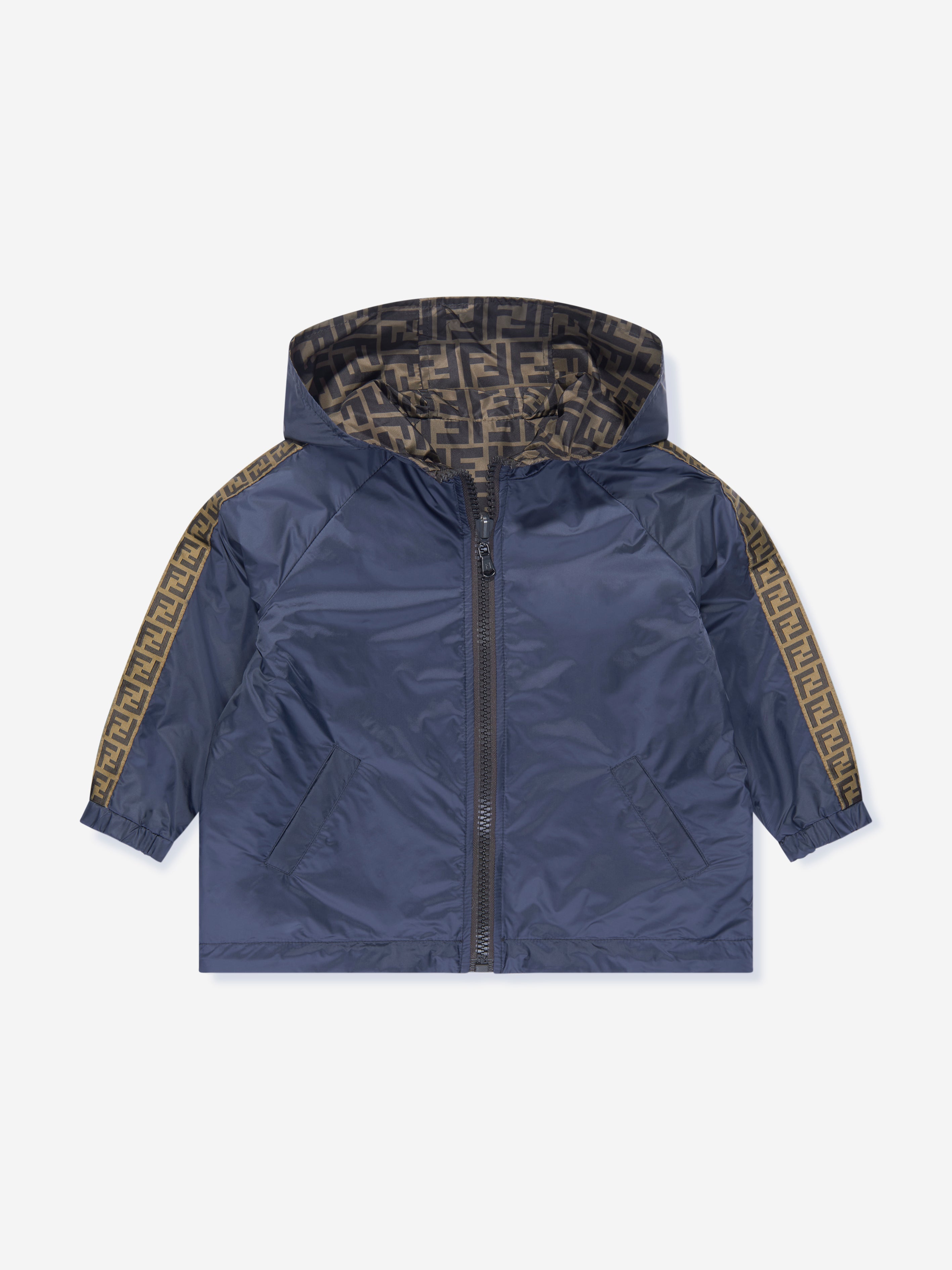 Kids Reversible K-Way Jacket in Blue