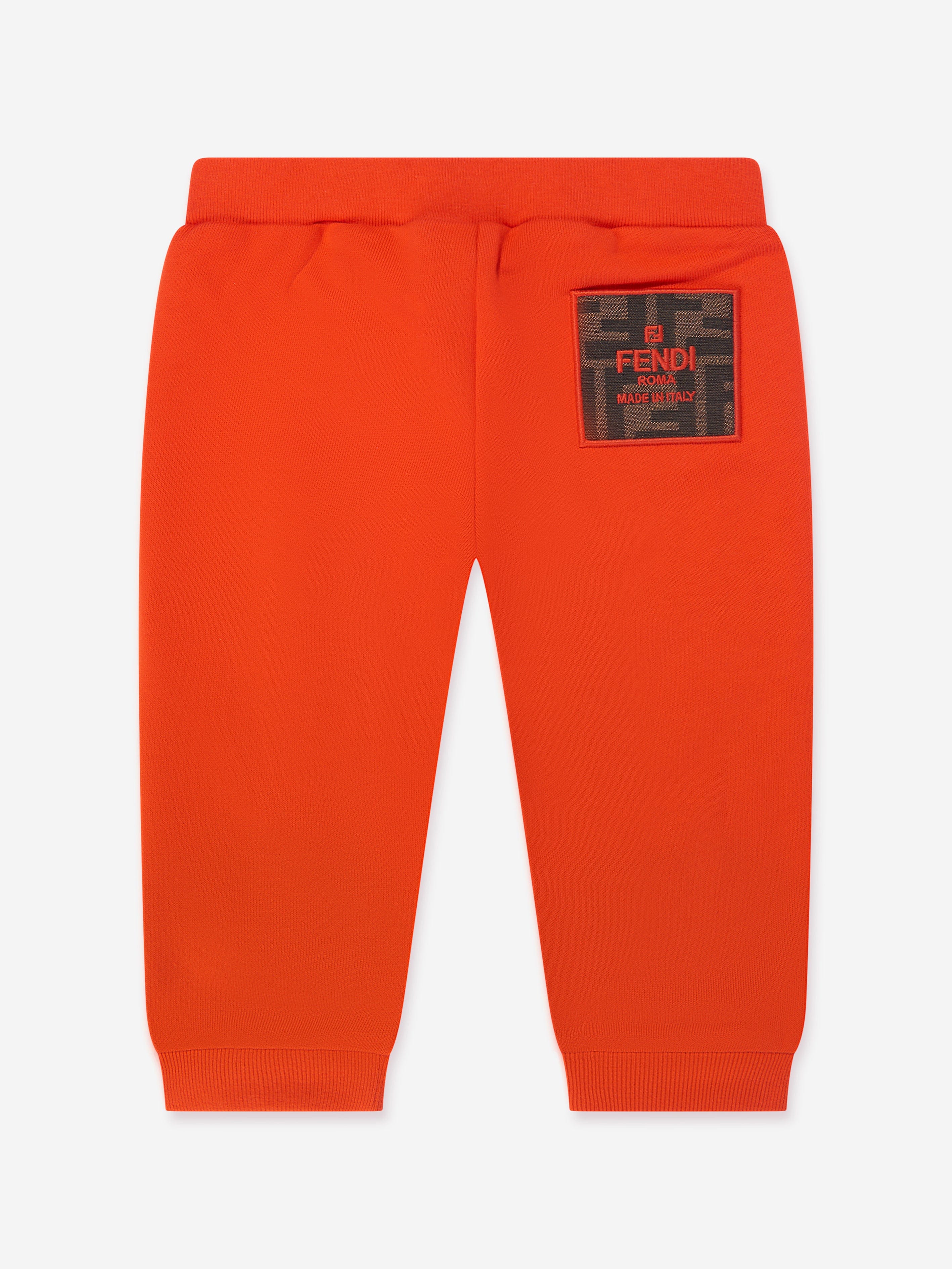 Fendi Baby Logo Joggers in Red