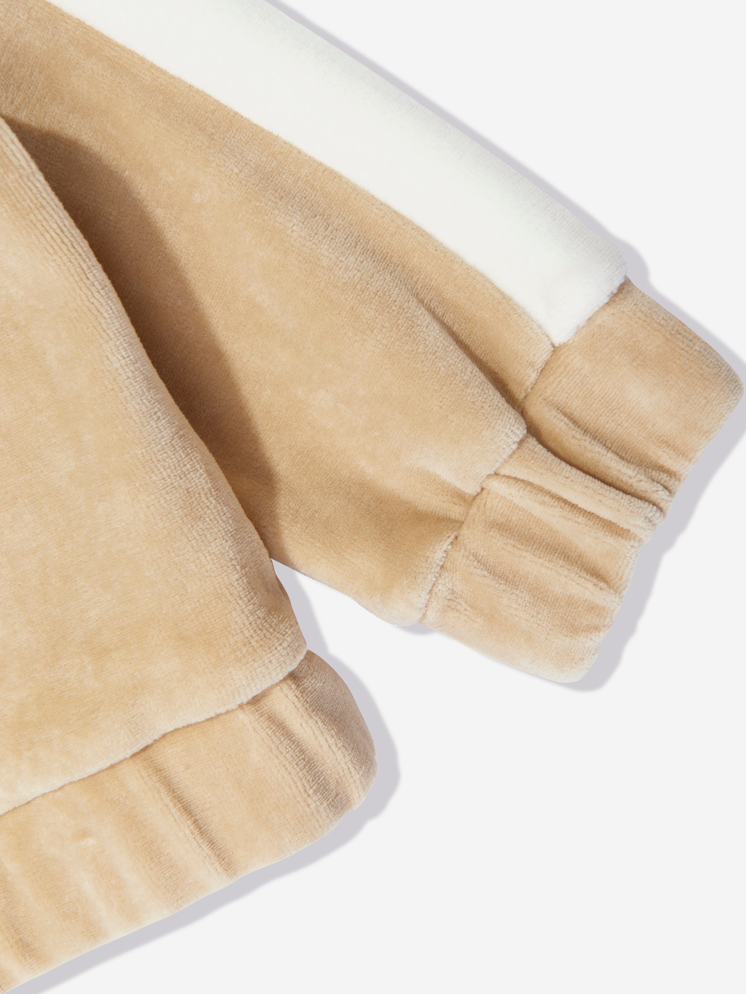Fendi Baby Chenille Zip Up Top in Beige