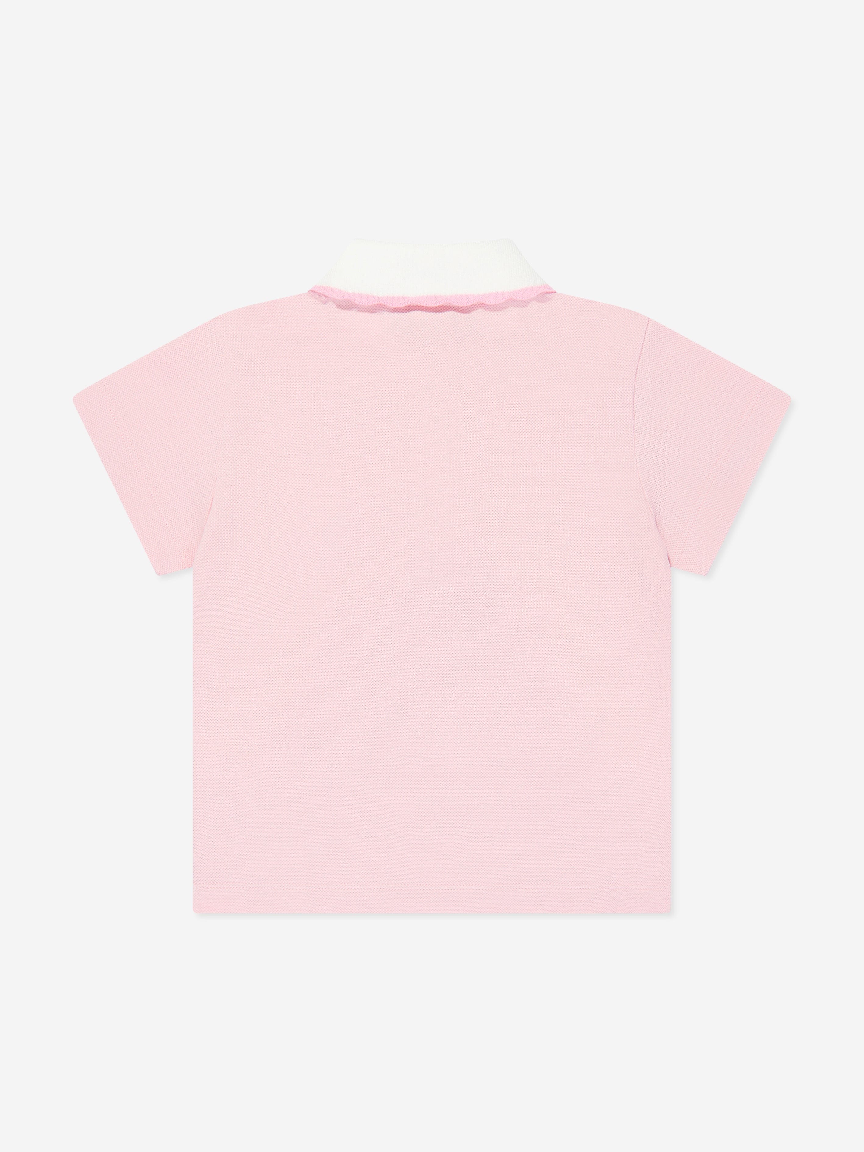 Fendi Girls Polo Shirt in Pink