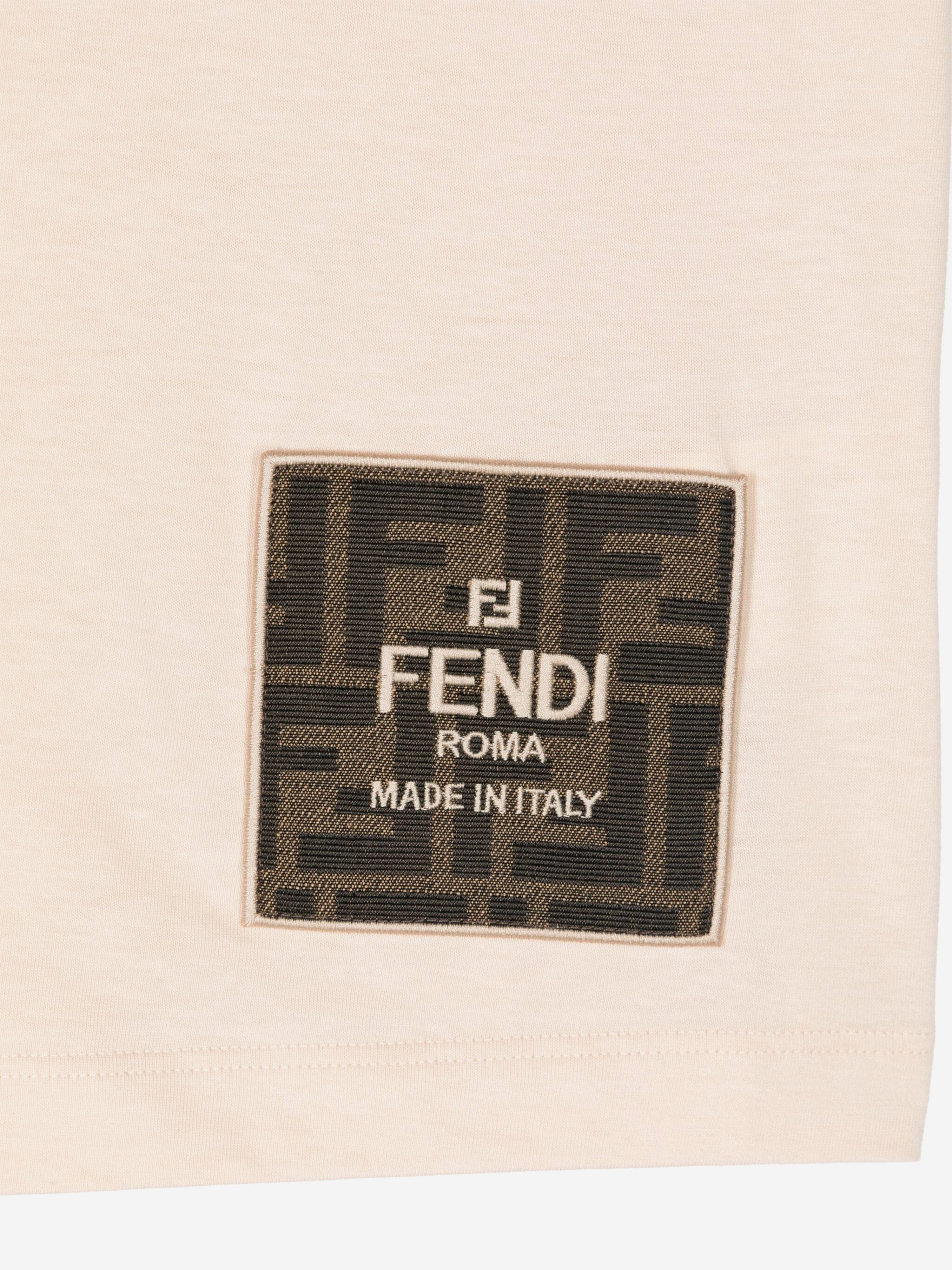 Kids Logo T-Shirt in Beige