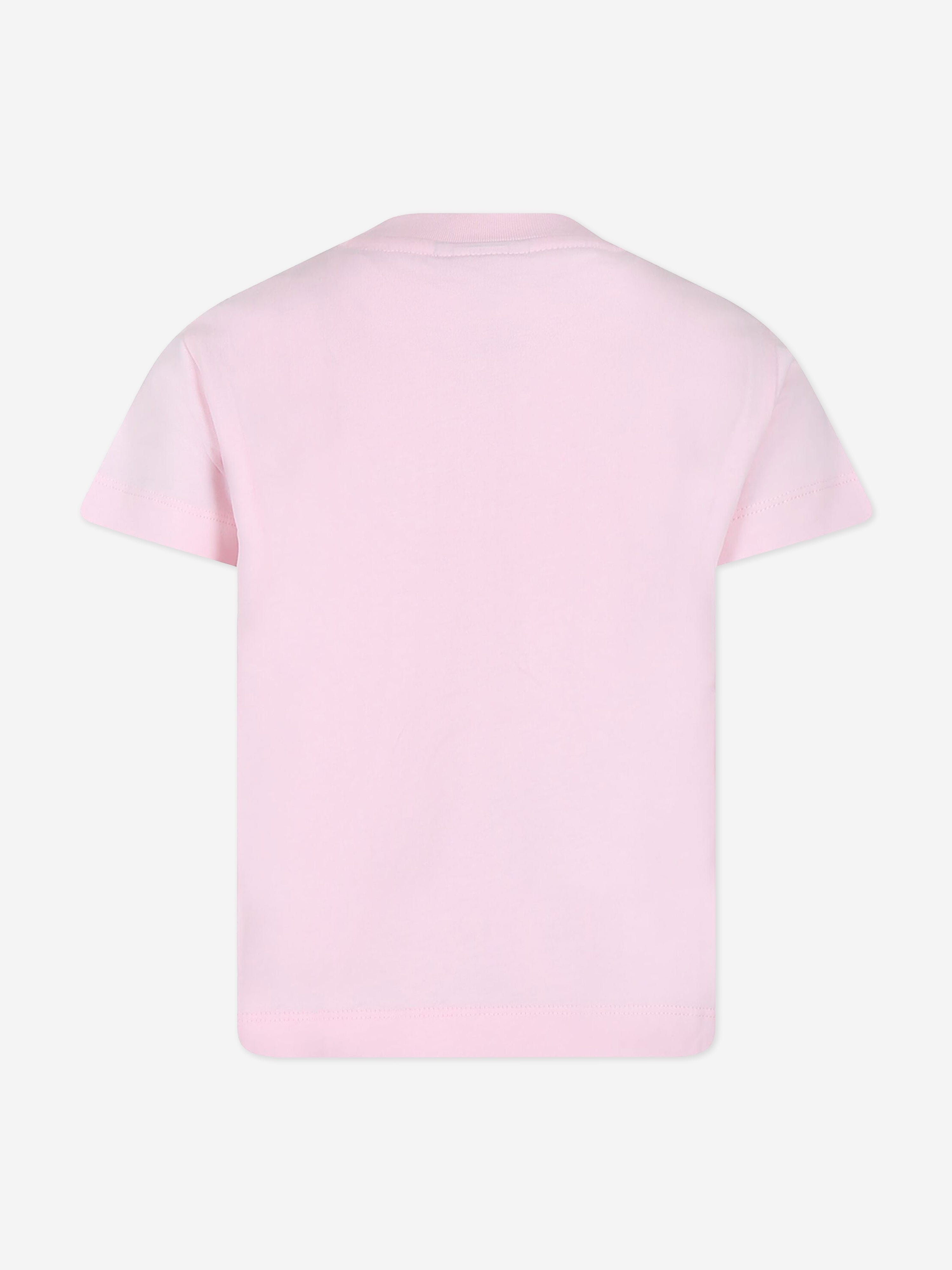 Fendi Girls Logo T-Shirt in Pink