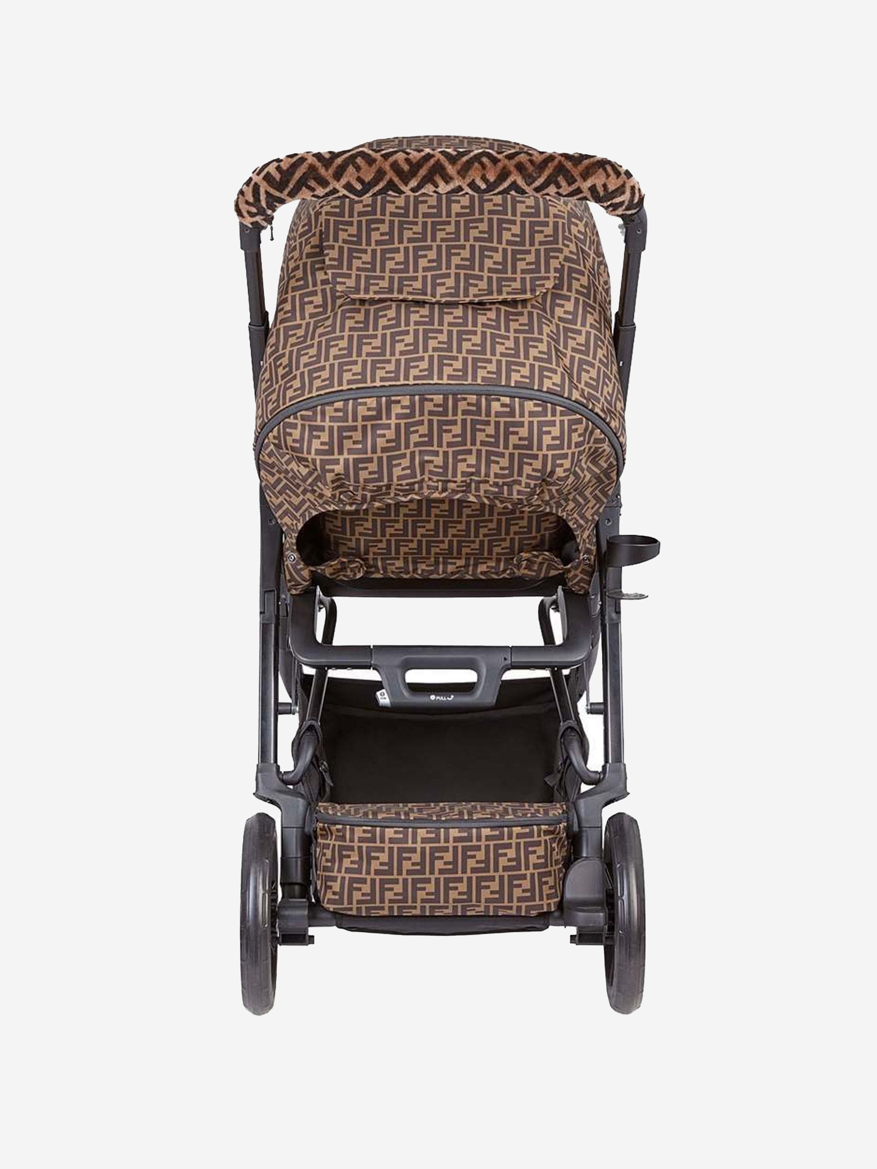 Baby FF Logo Stroller in Brown