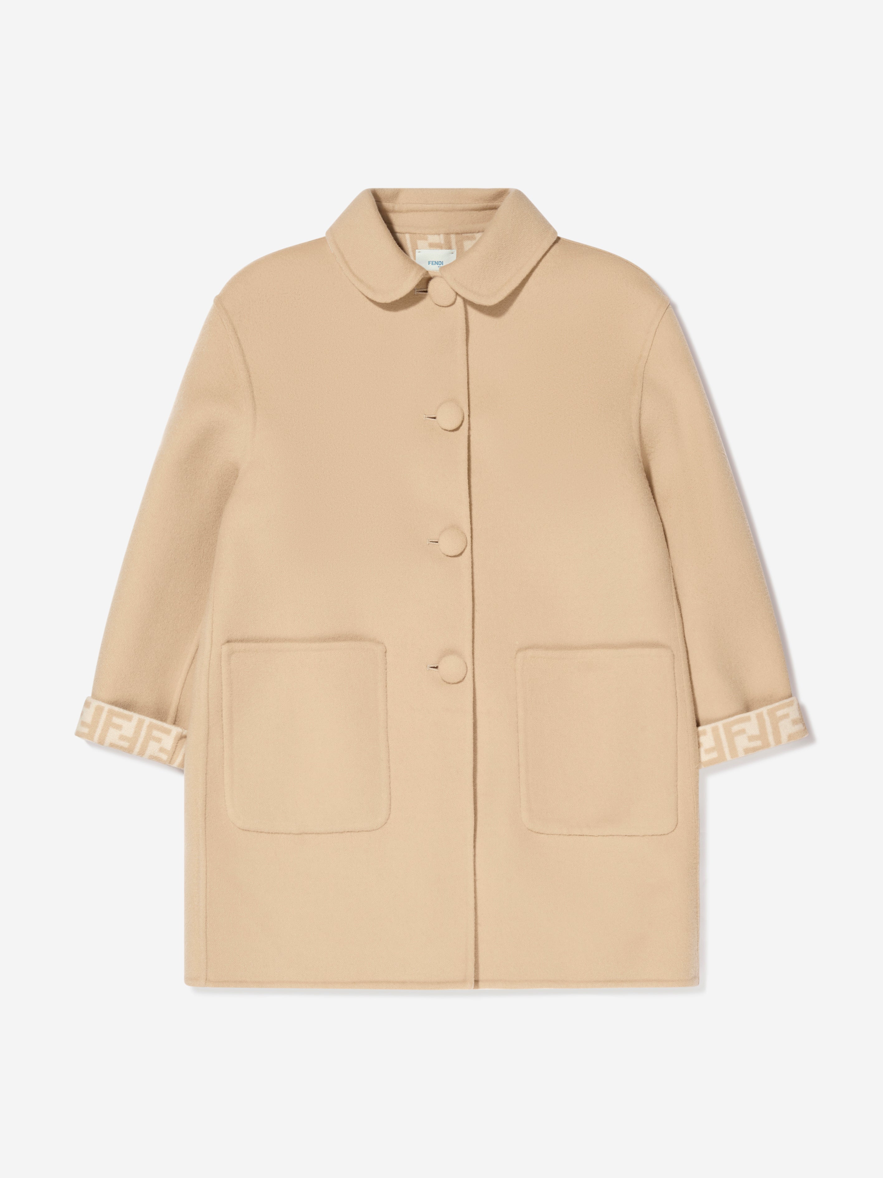 Girls Logo Print Coat