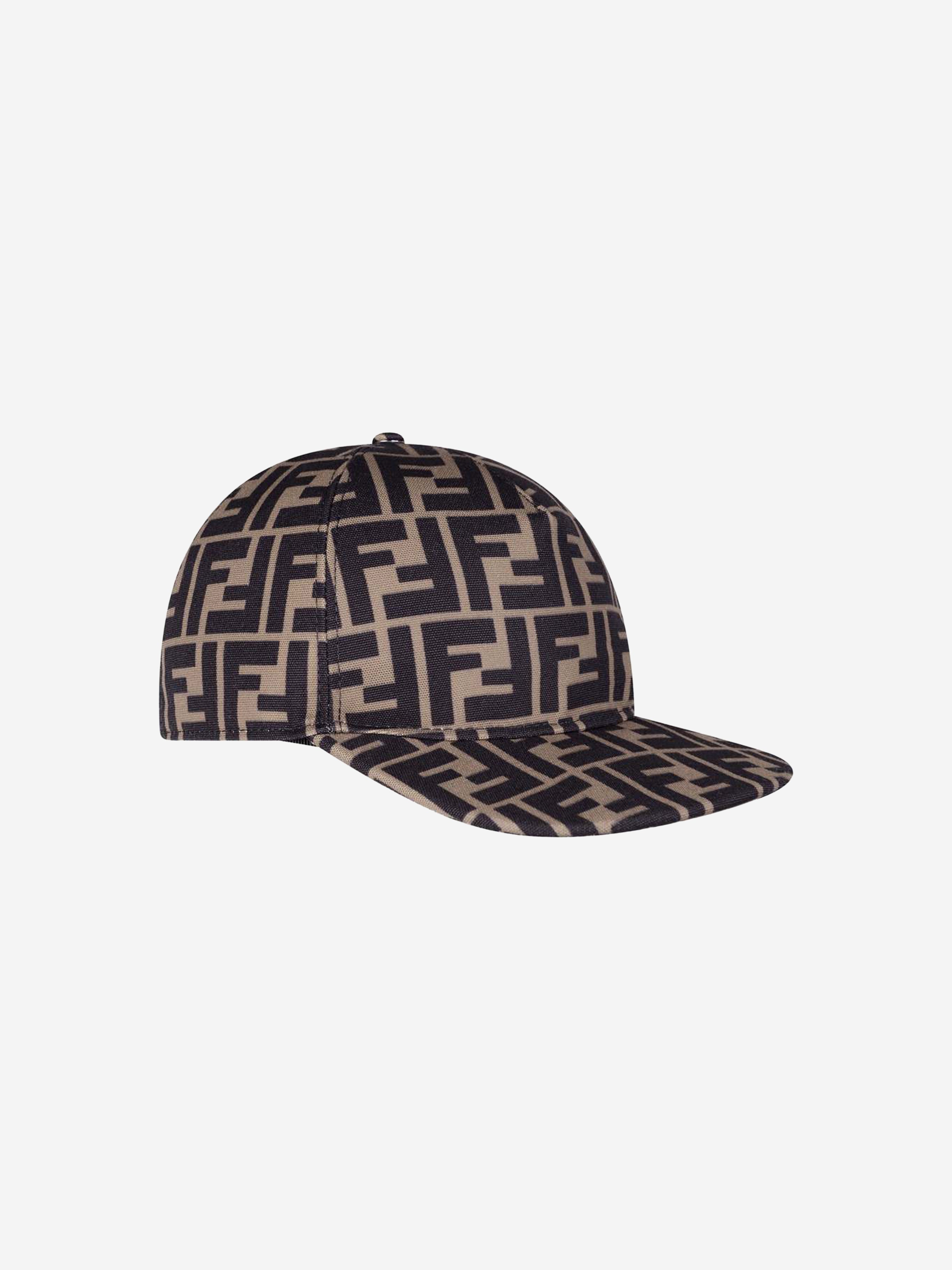 Kids Zucca Logo Cap in Brown