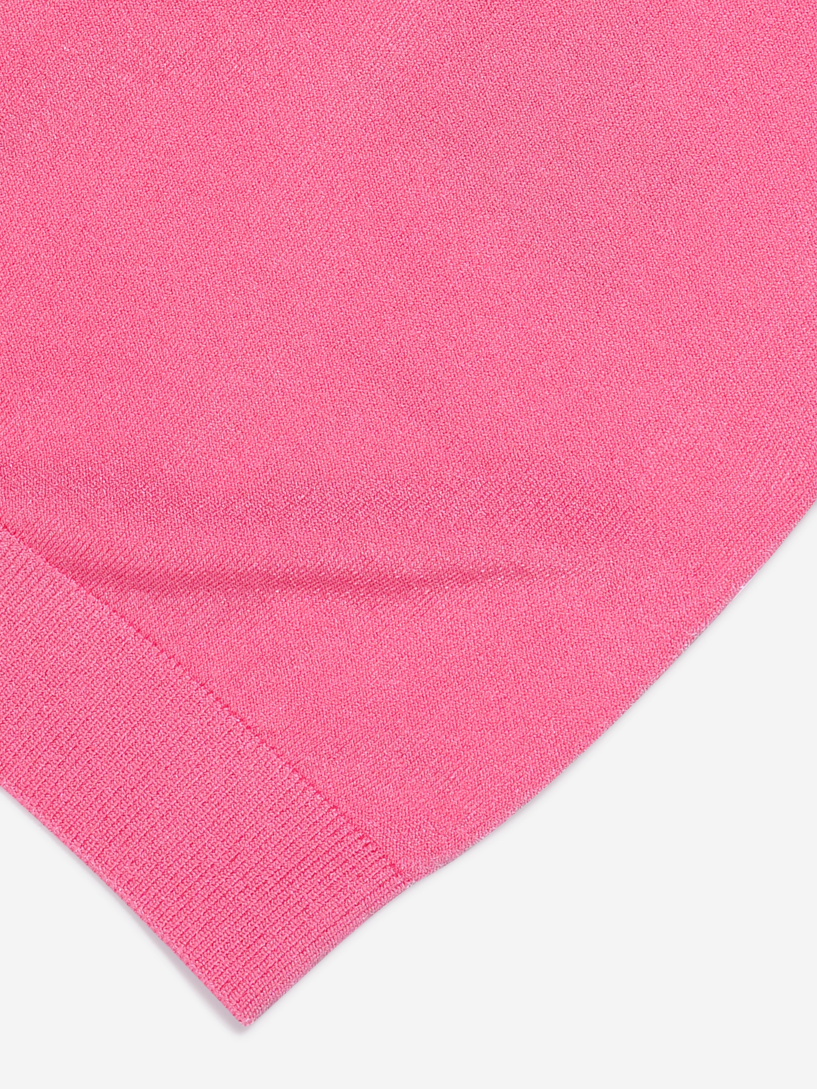 Girls Cropped Logo Polo Shirt in Pink