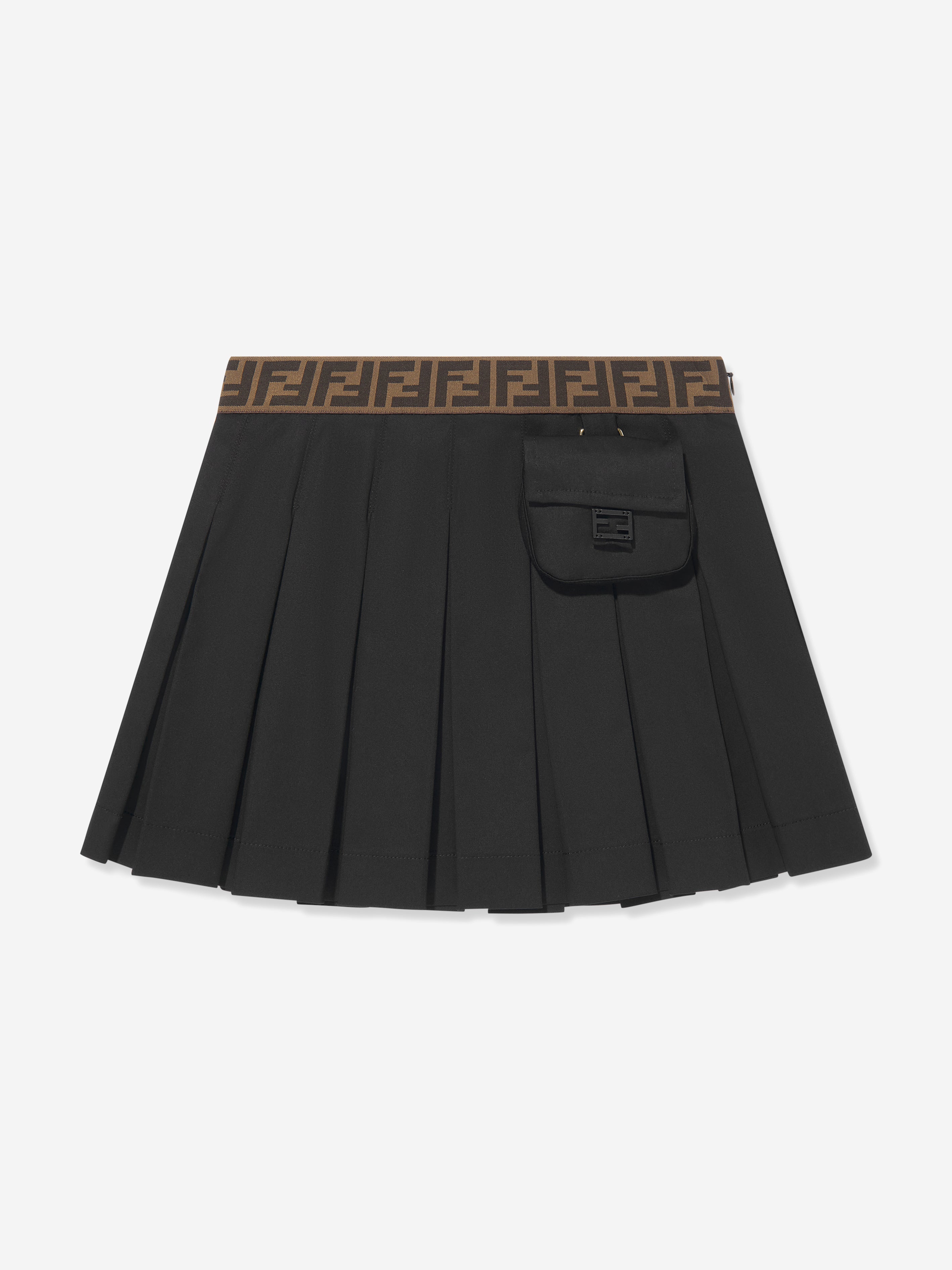 Girls Pleated Skirt in Black