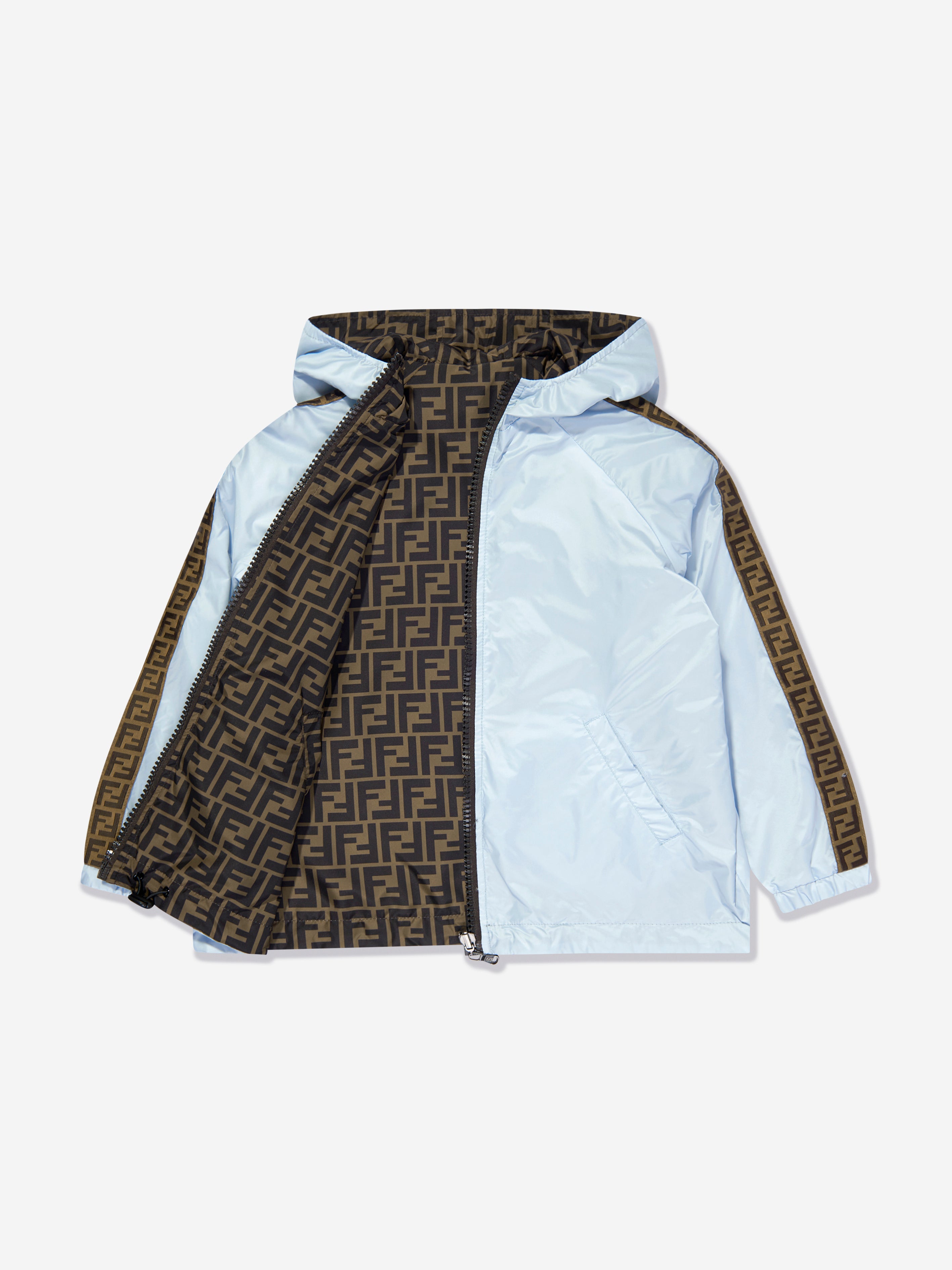 Kids FF Logo Reversible Windbreaker in Blue
