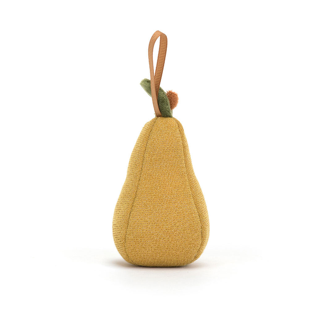 Festive Folly Pear(10x6x6cm)