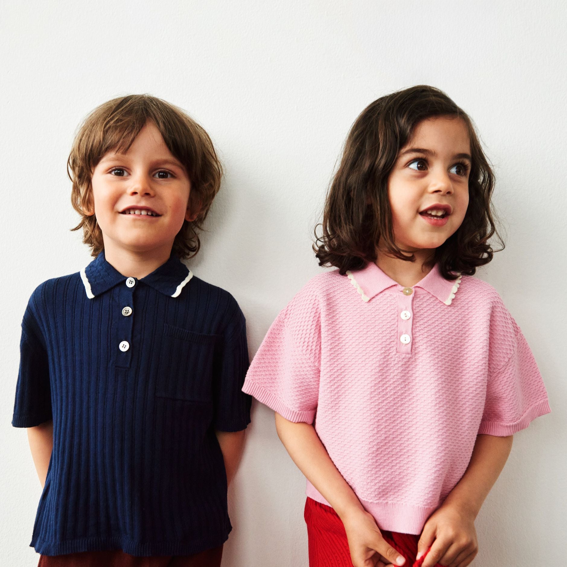 Girls Candy Pink Cotton Polo Shirt