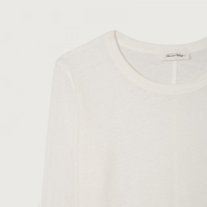 Girls White Cotton T-Shirt