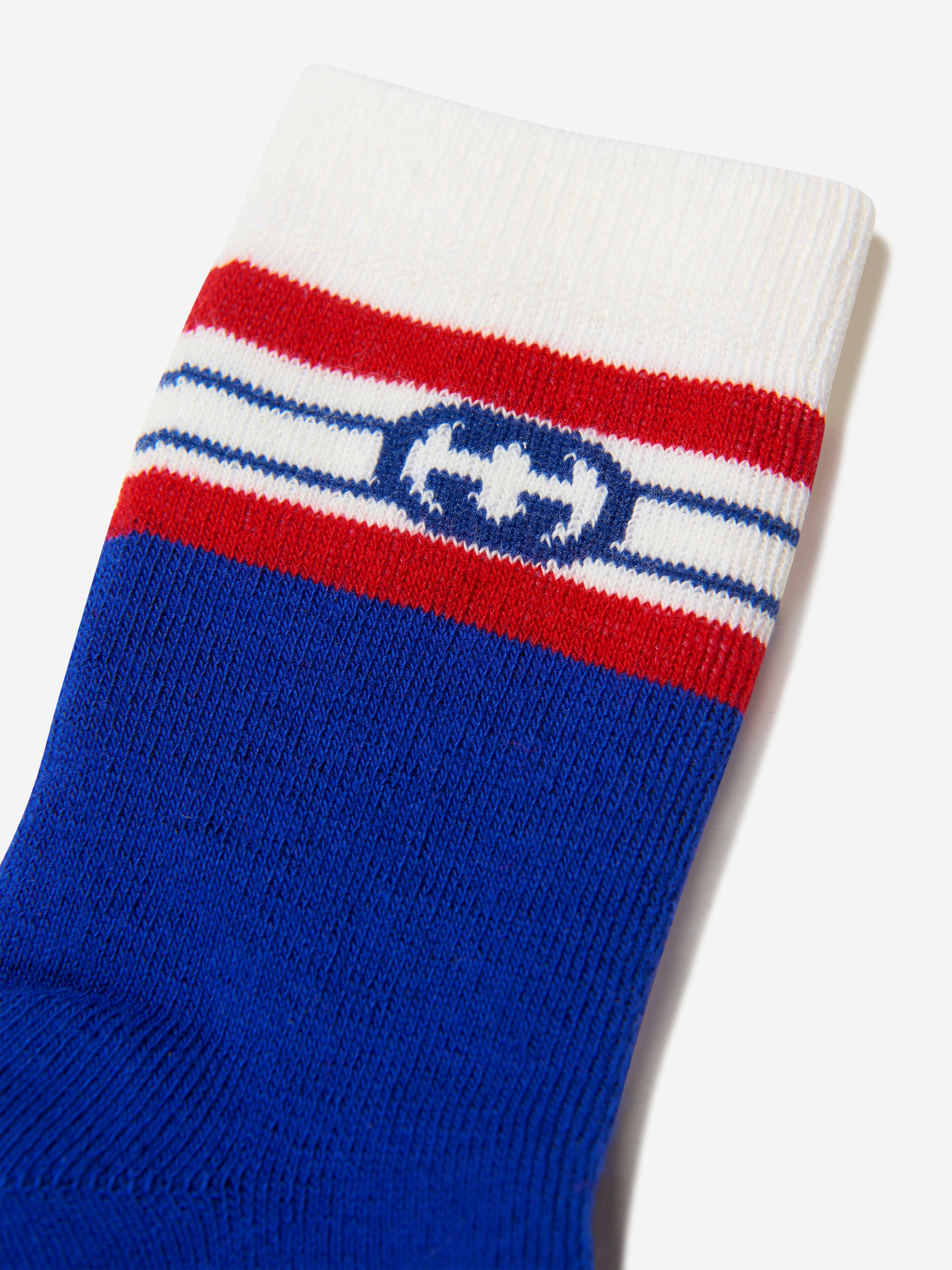 Baby Interlocking G Socks in Blue