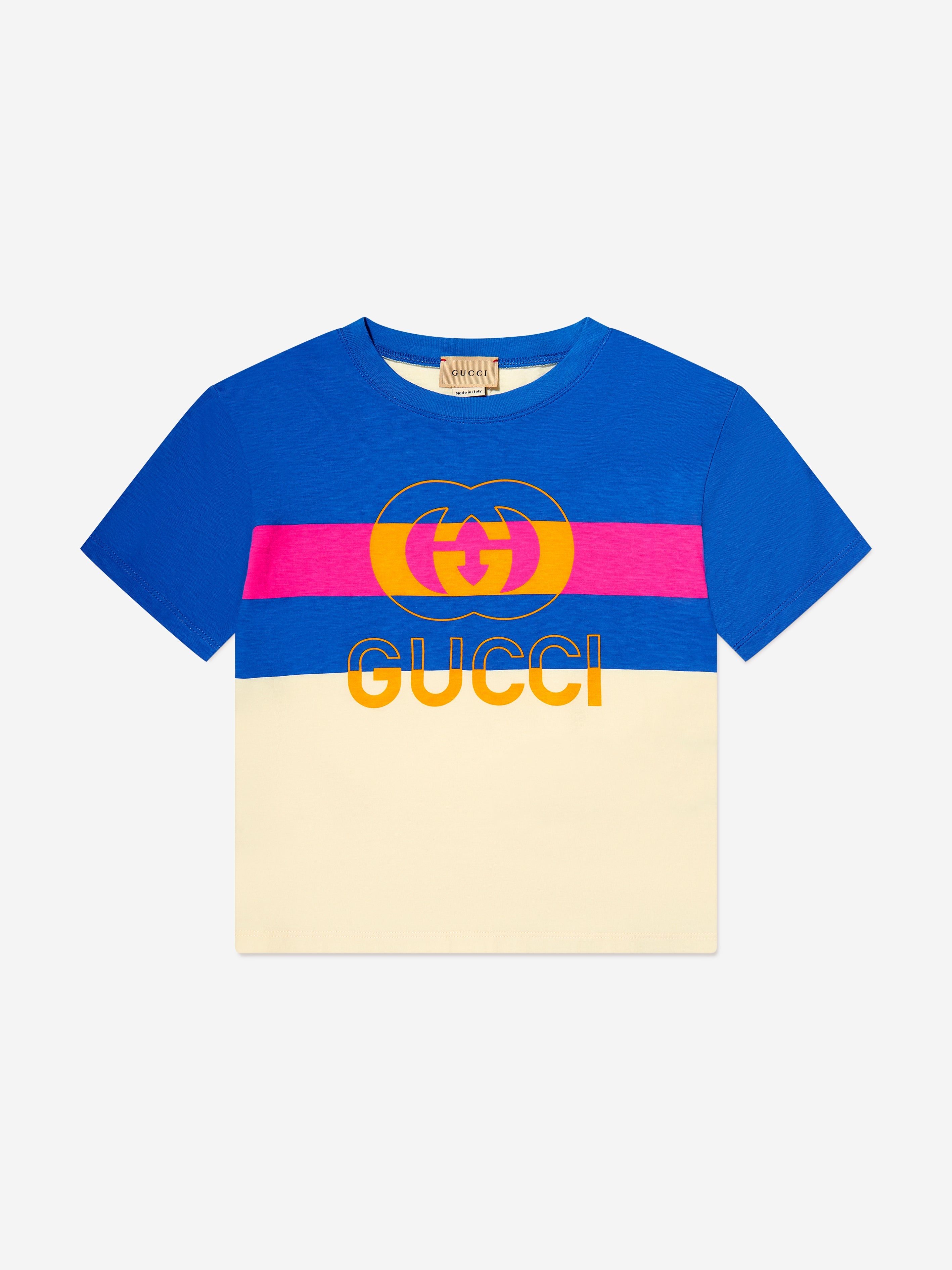 Kids Logo Print T-Shirt in Blue