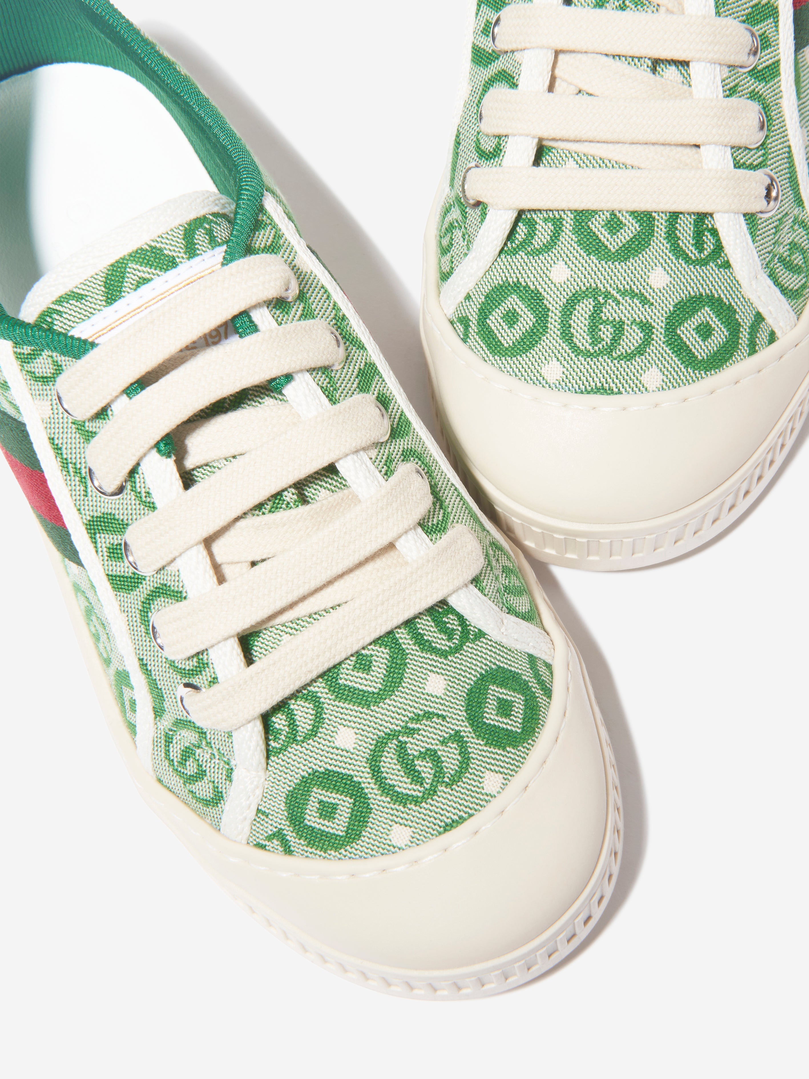 Kids Tennis Trainers in Green