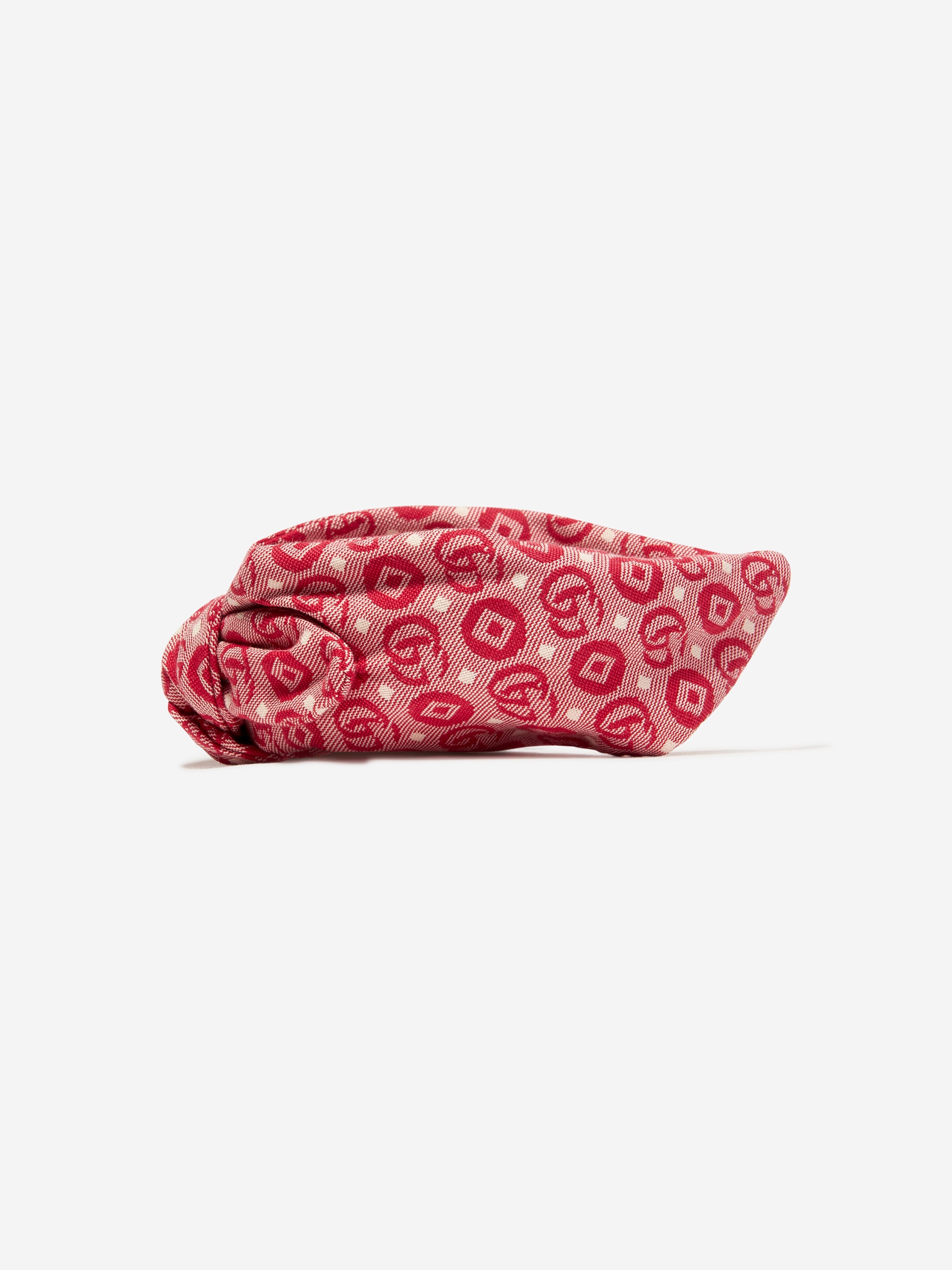 Girls GG Monogram Headband in Red
