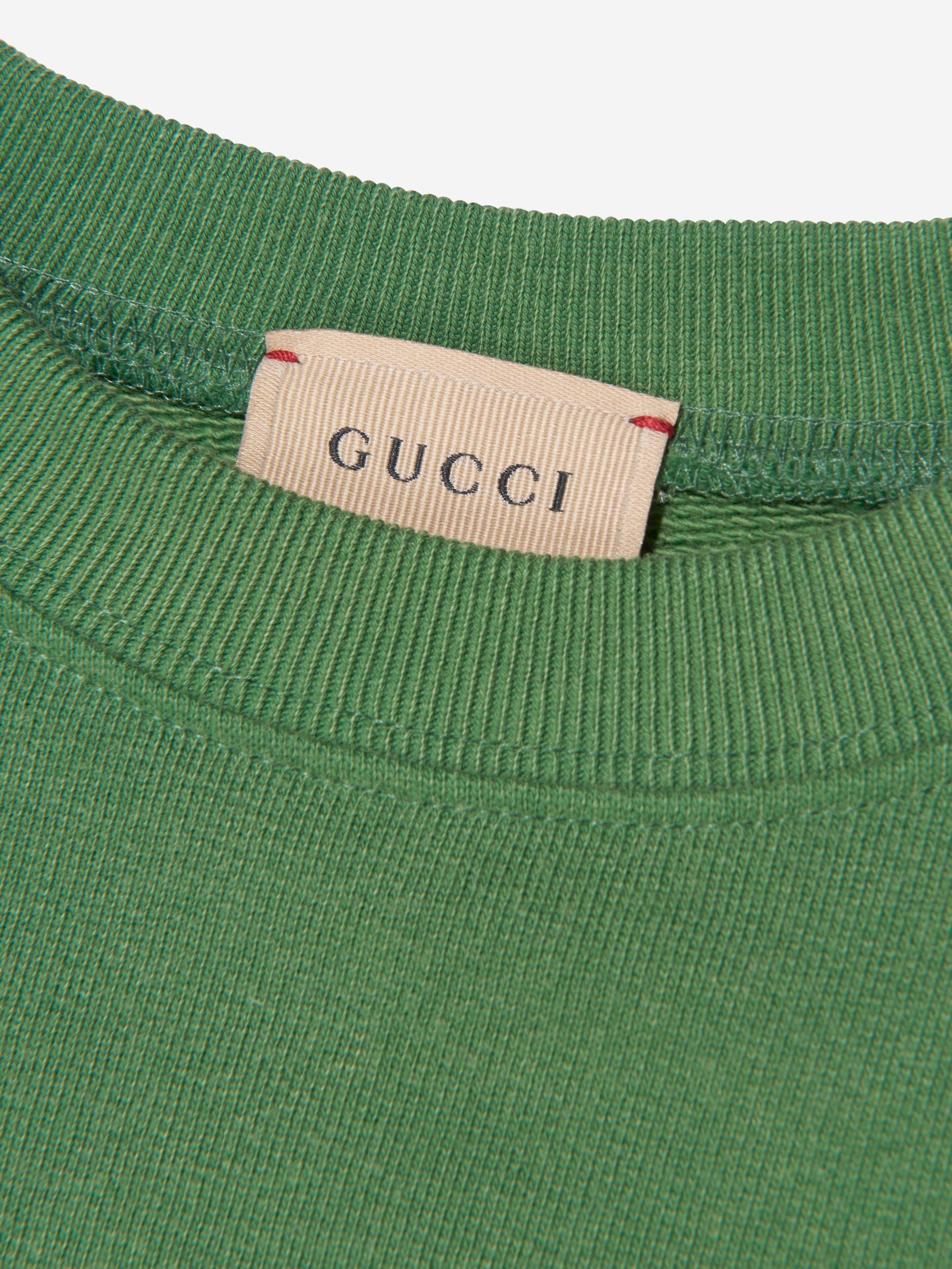 Kids Tiger Logo Sweatshirt in Green