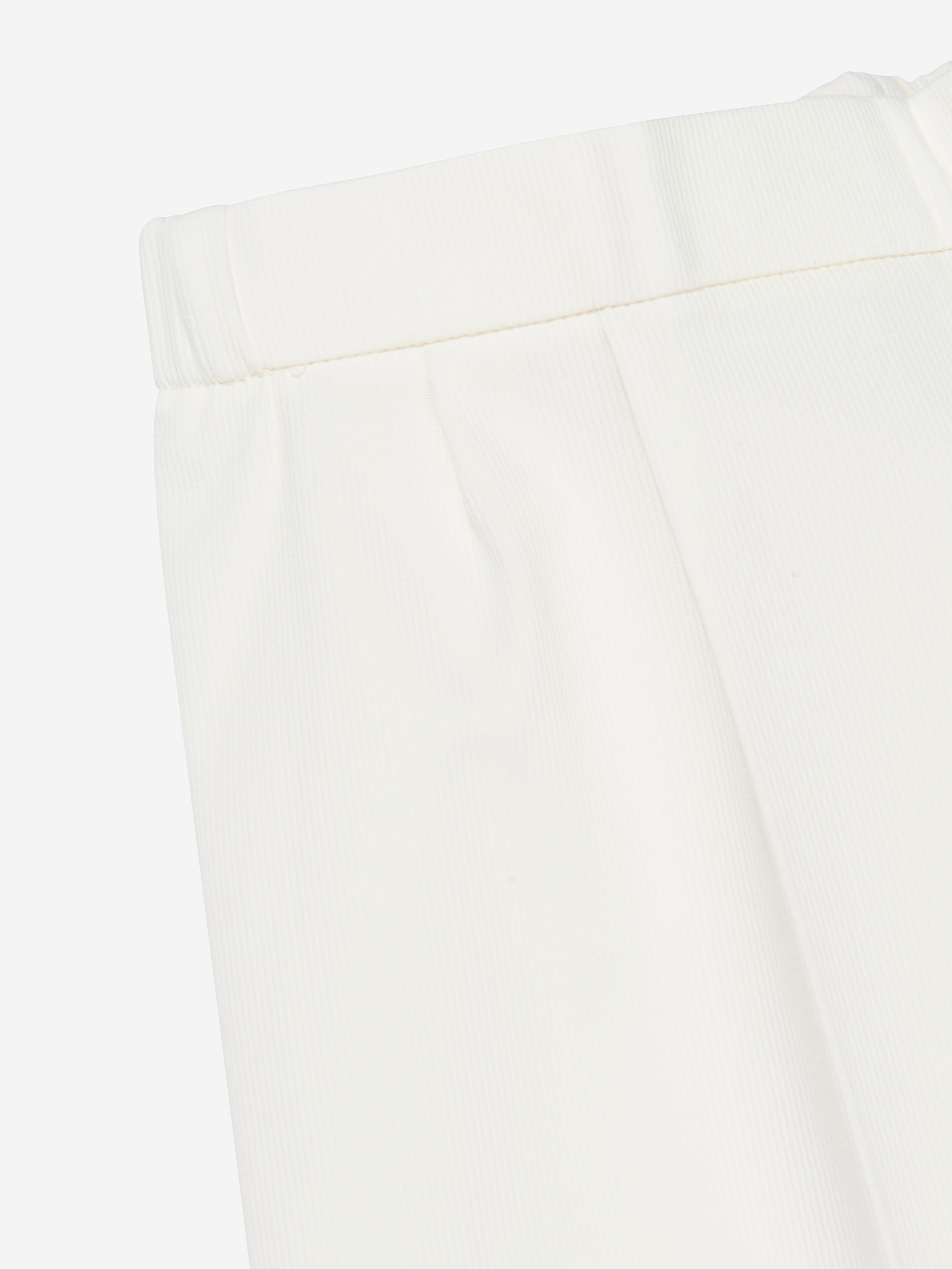 Baby Girls Embroidered Shorts in White