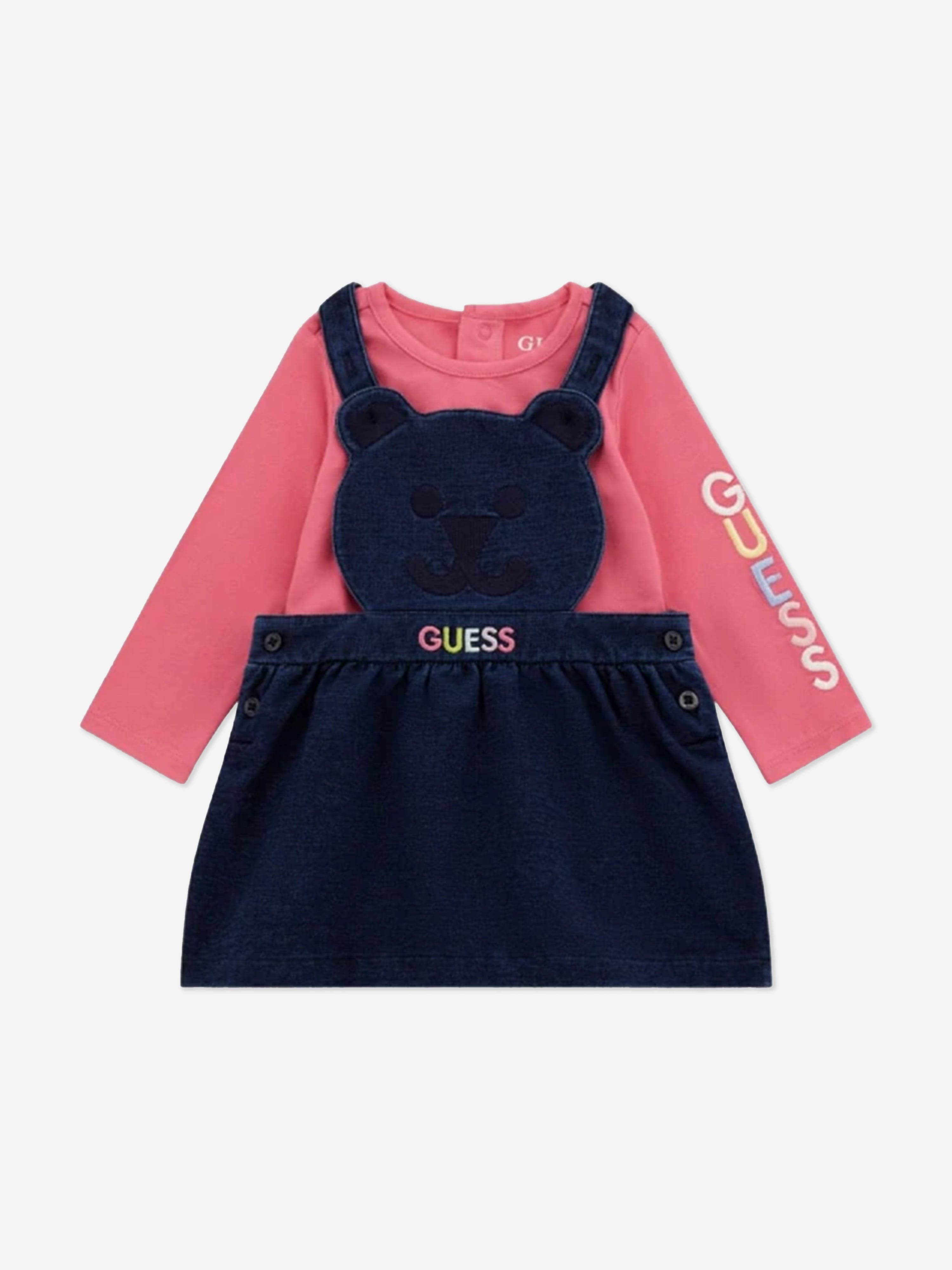 Guess Baby Girls Body And Skirtall Set in Pink