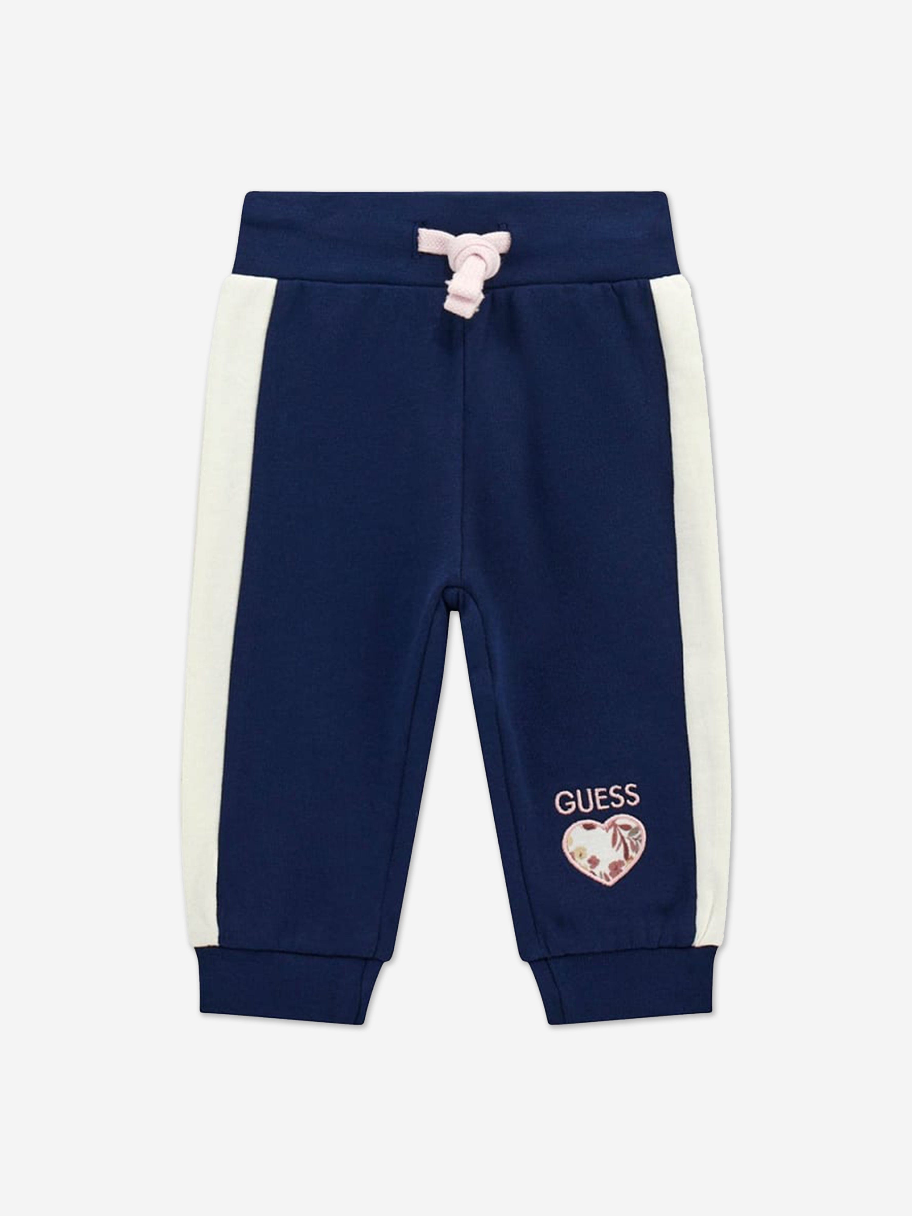 Baby Girls Heart Logo Tracksuit in Blue