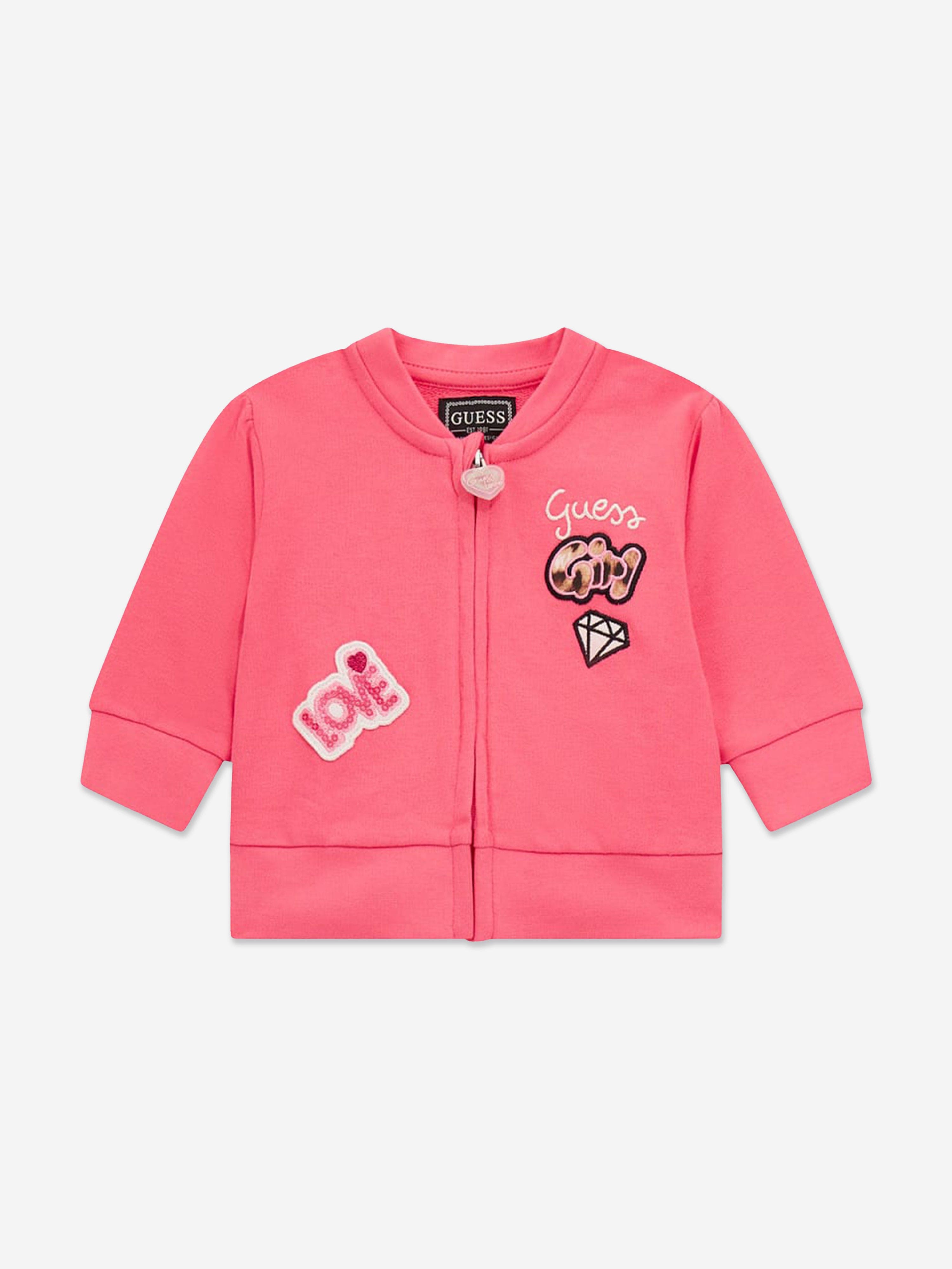 Baby Girls Love Tracksuit in Pink