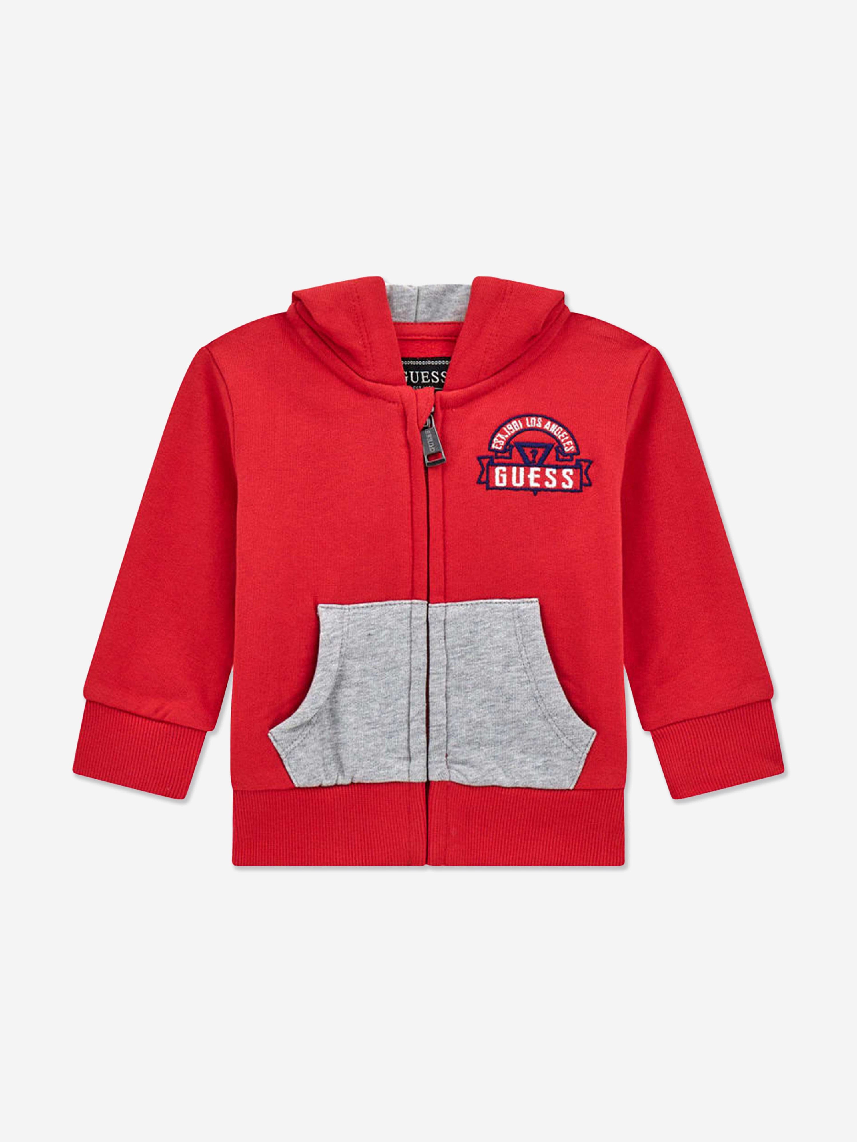 Guess Baby Boys Logo Tracksuit in Red
