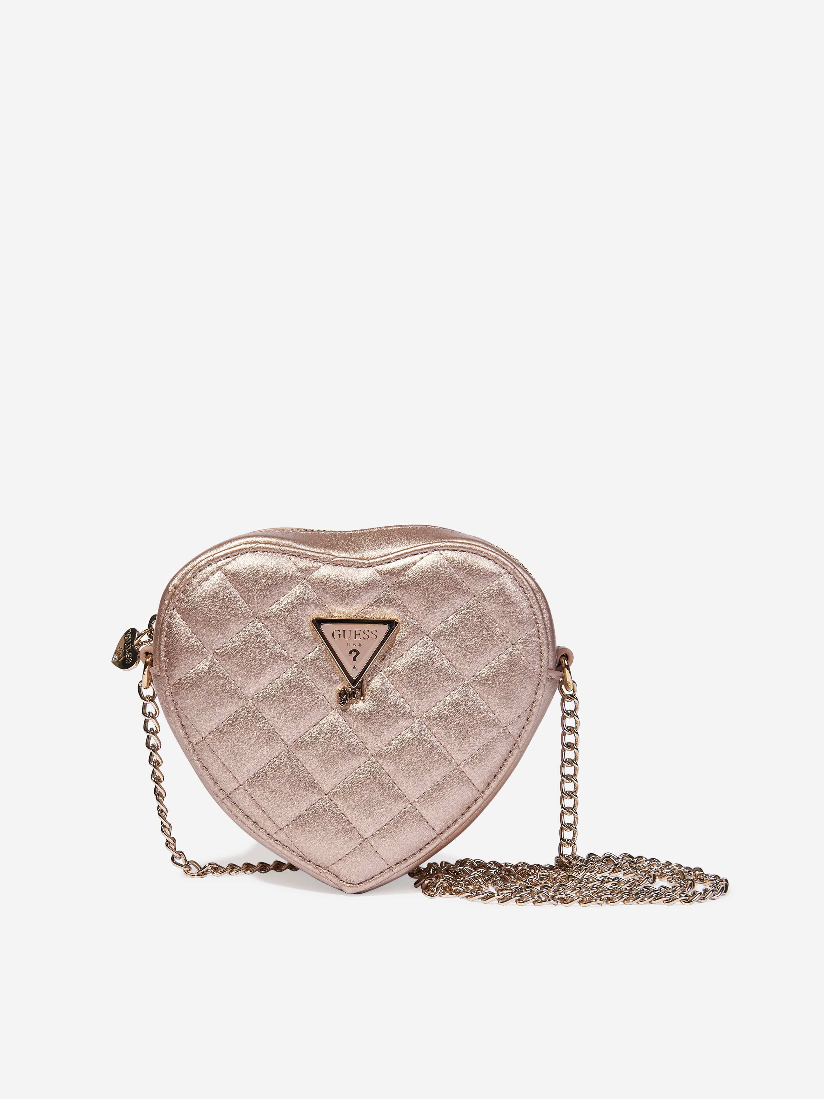 Girls Heart Crossbody Bag in Pink (23cm)