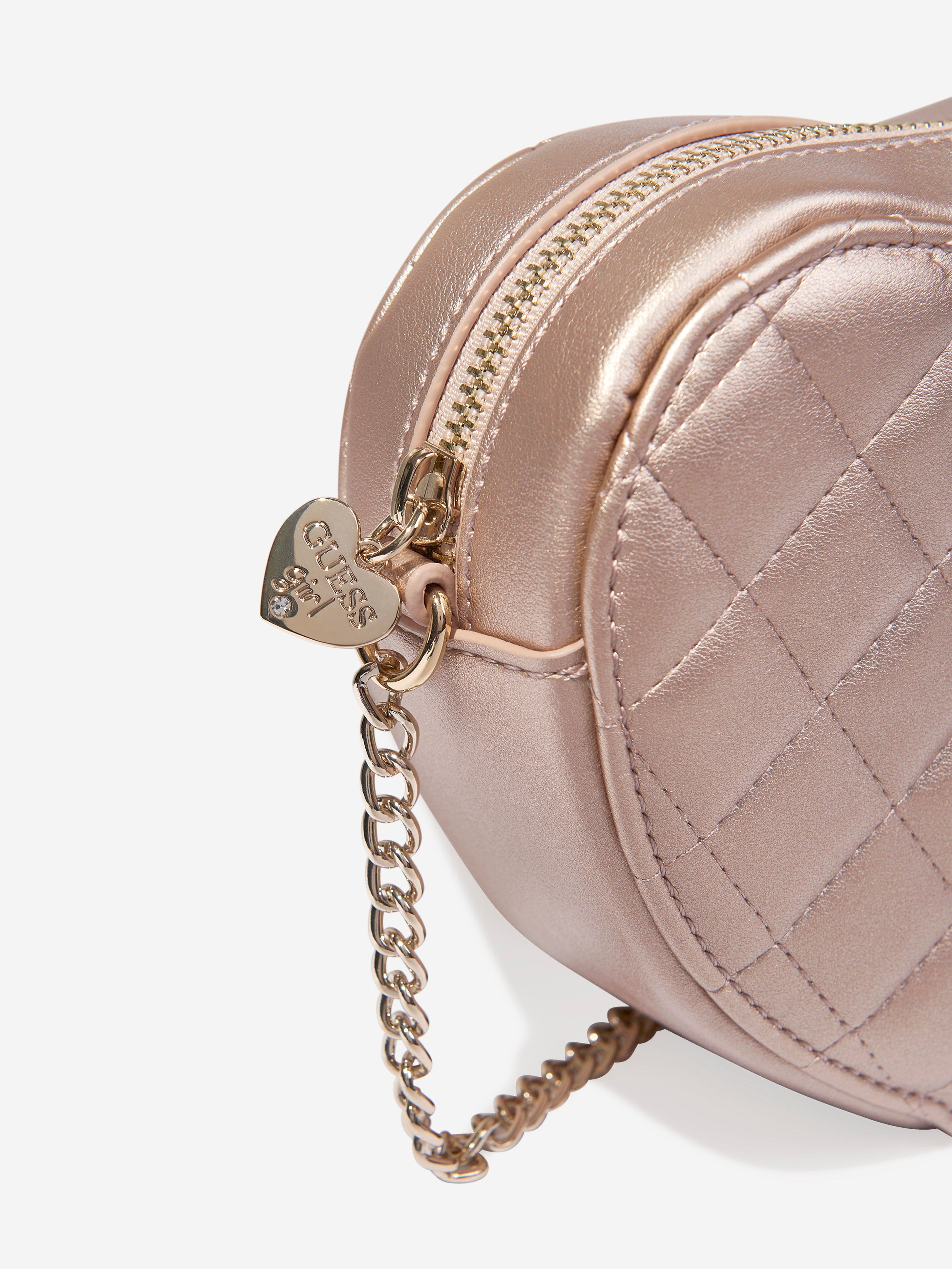 Girls Heart Crossbody Bag in Pink (23cm)