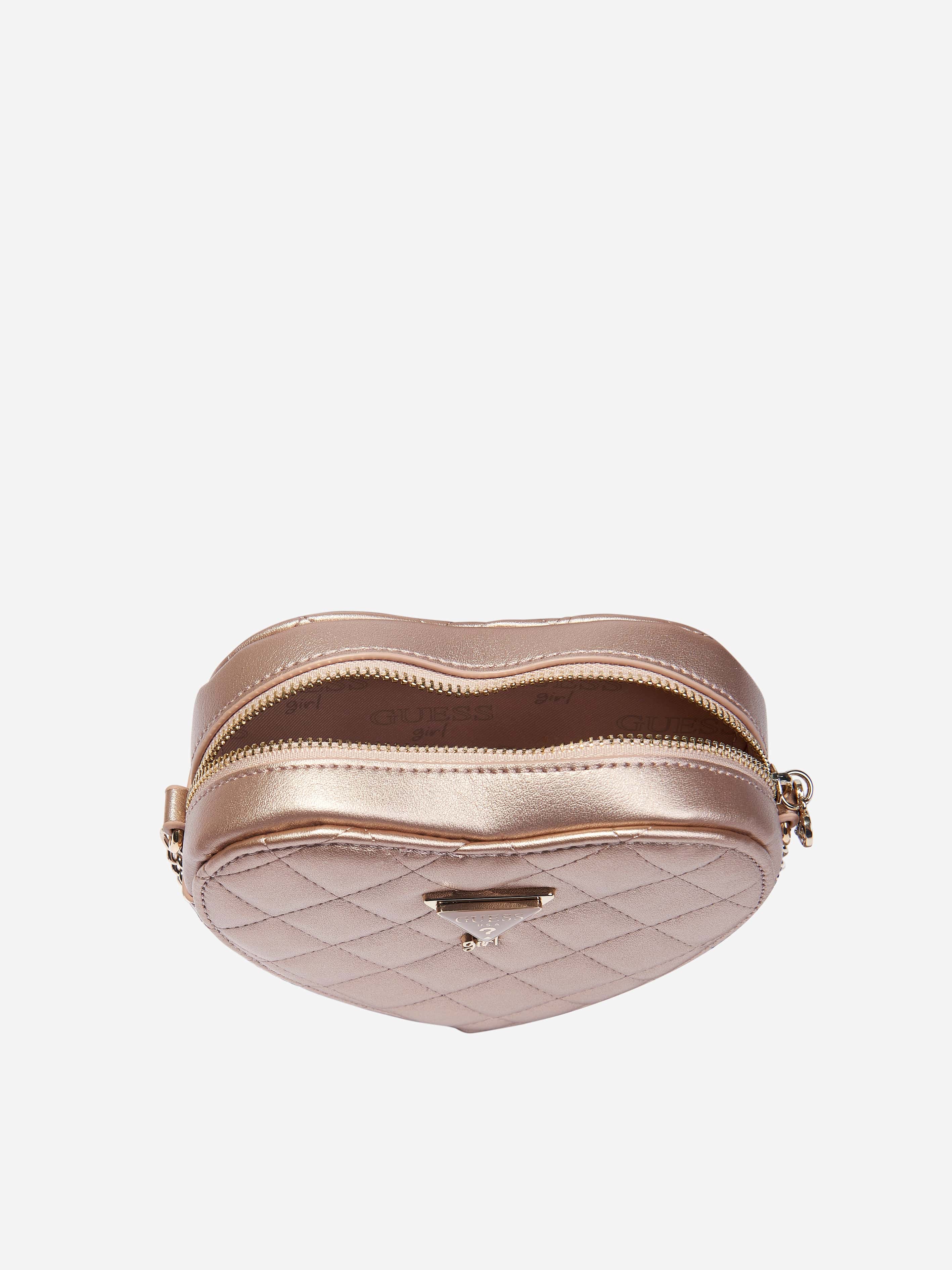 Girls Heart Crossbody Bag in Pink (23cm)