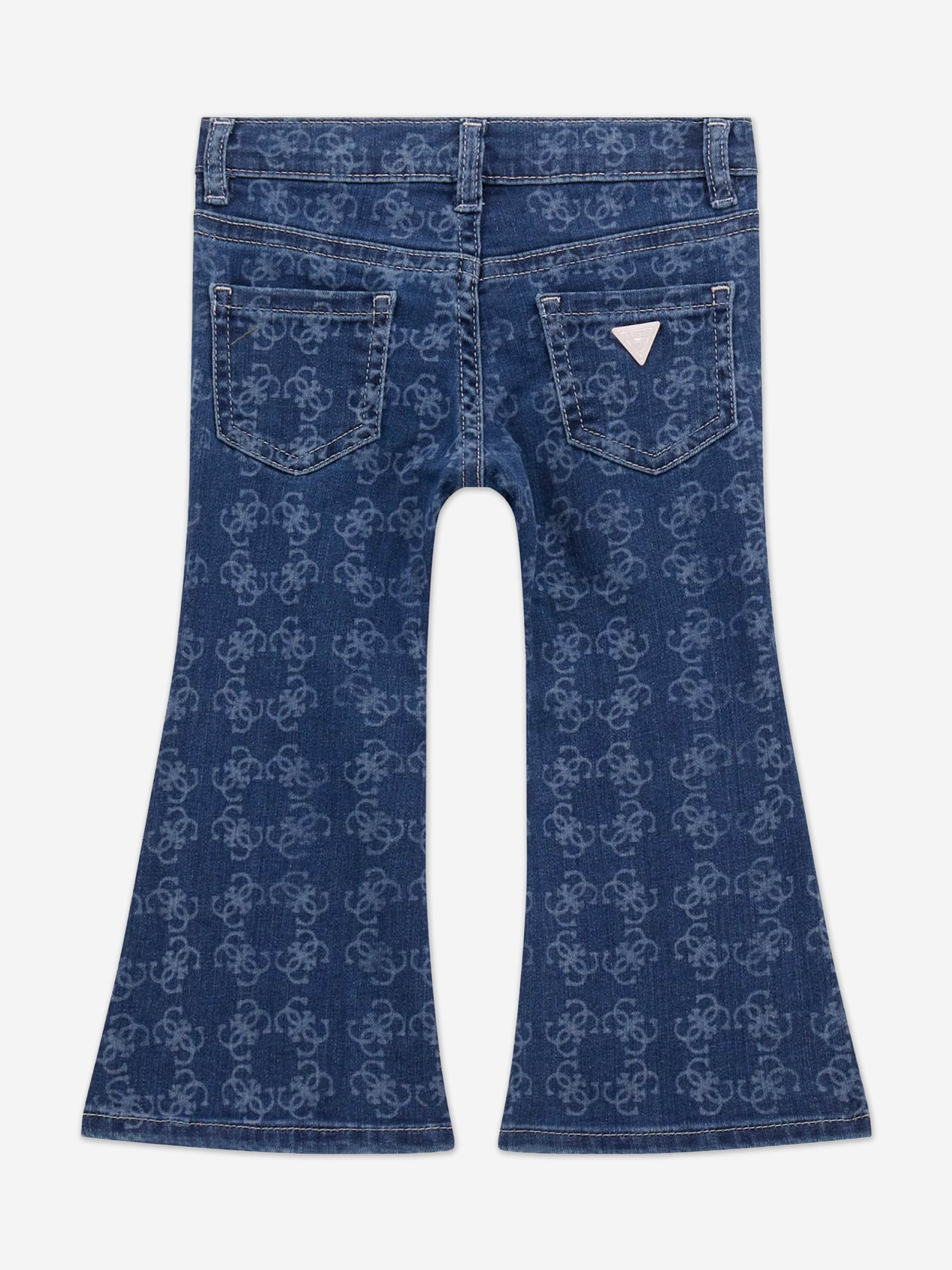 Guess Girls Denim Flare Fit Jeans in Blue