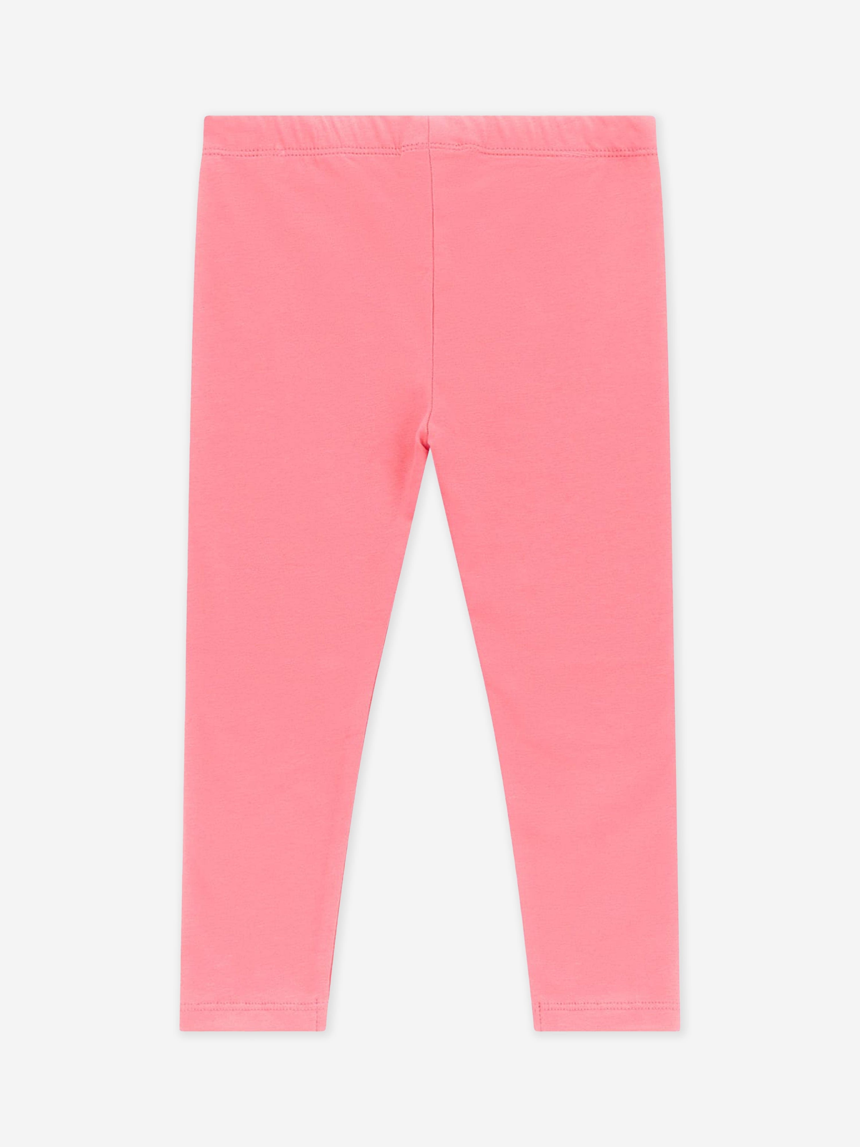 Girls Logo Leggings in Pink