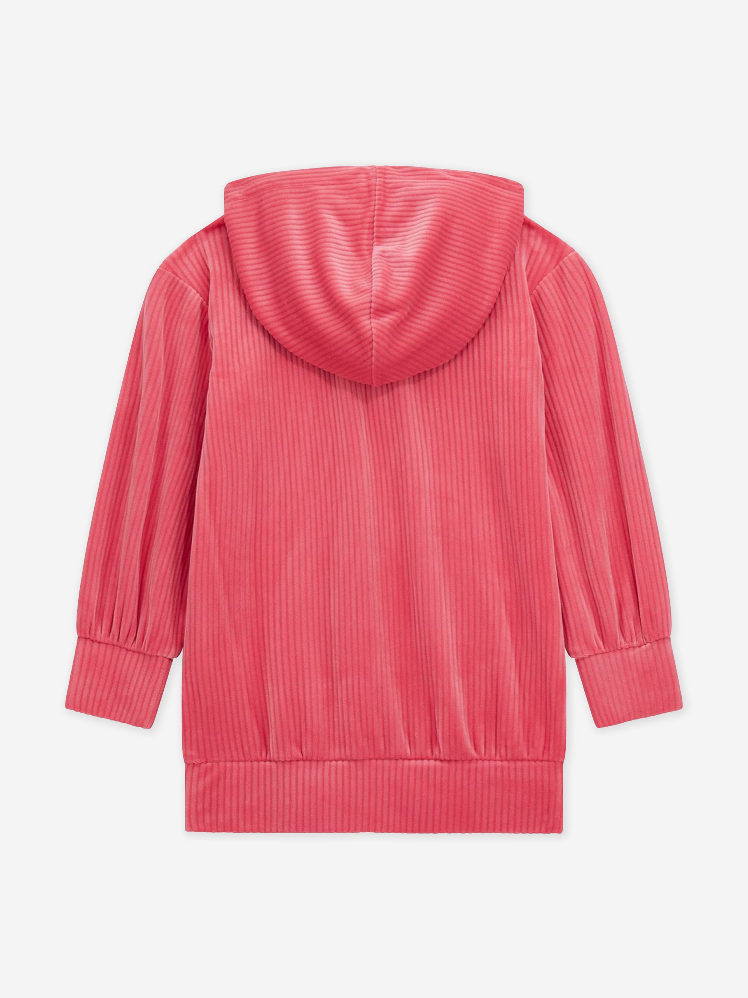 Guess Girls Corduroy Hooded Dress in Pink