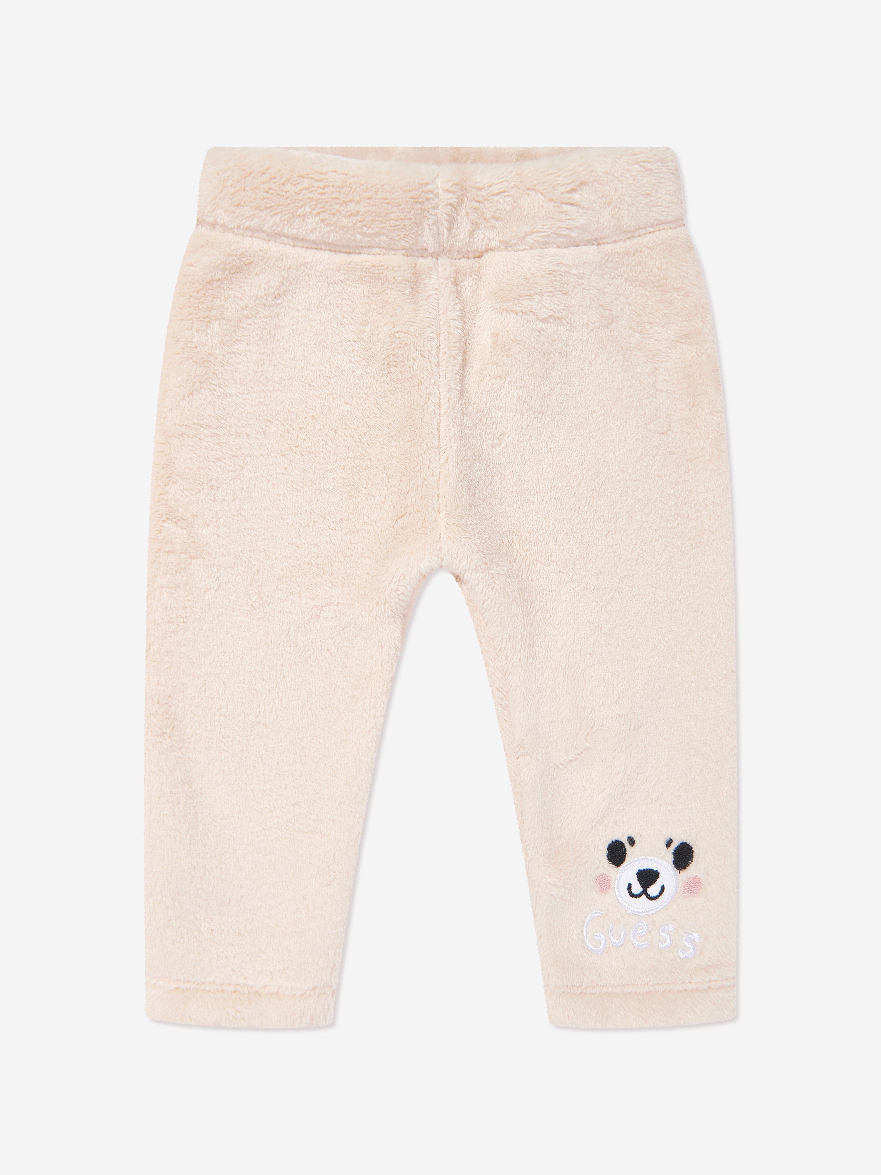 Guess Baby Boys 3 Piece Bodysuit Set in Beige