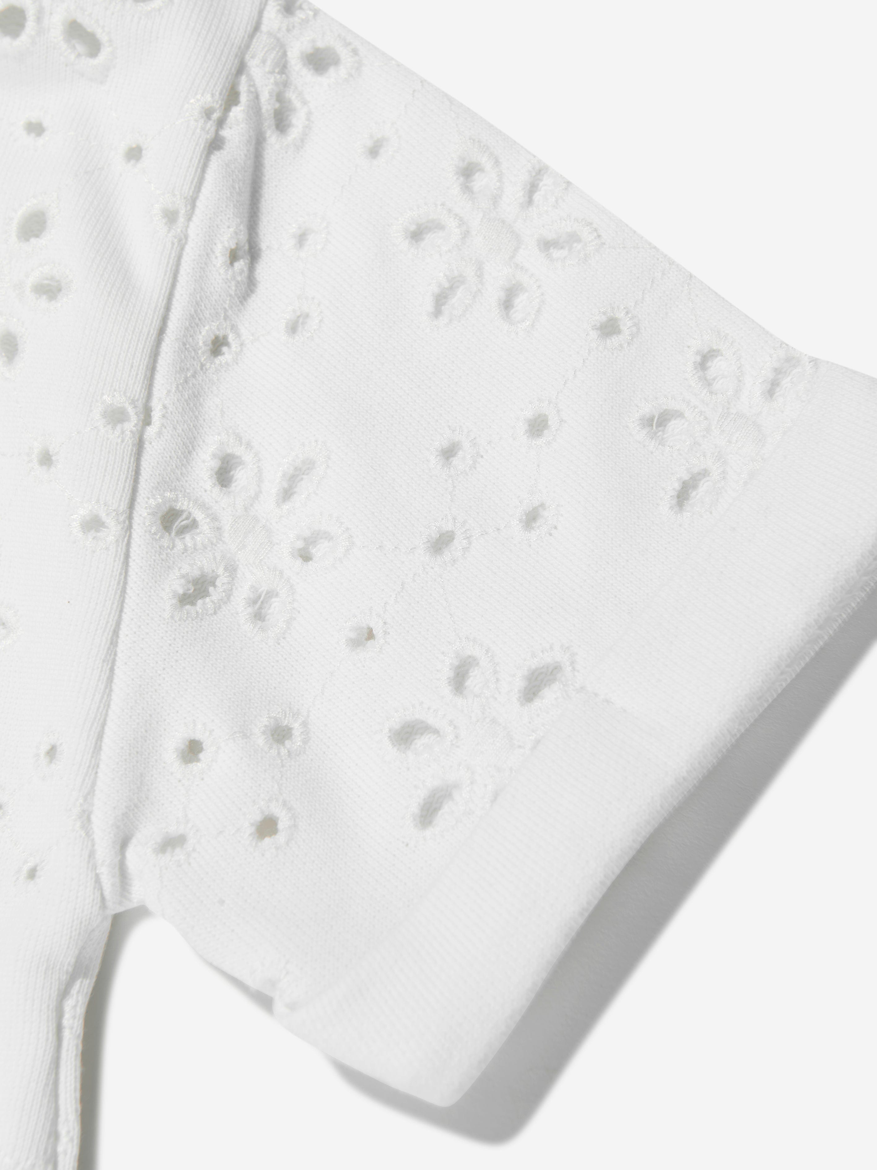 Guess Girls Sangallo Terry Dress in White