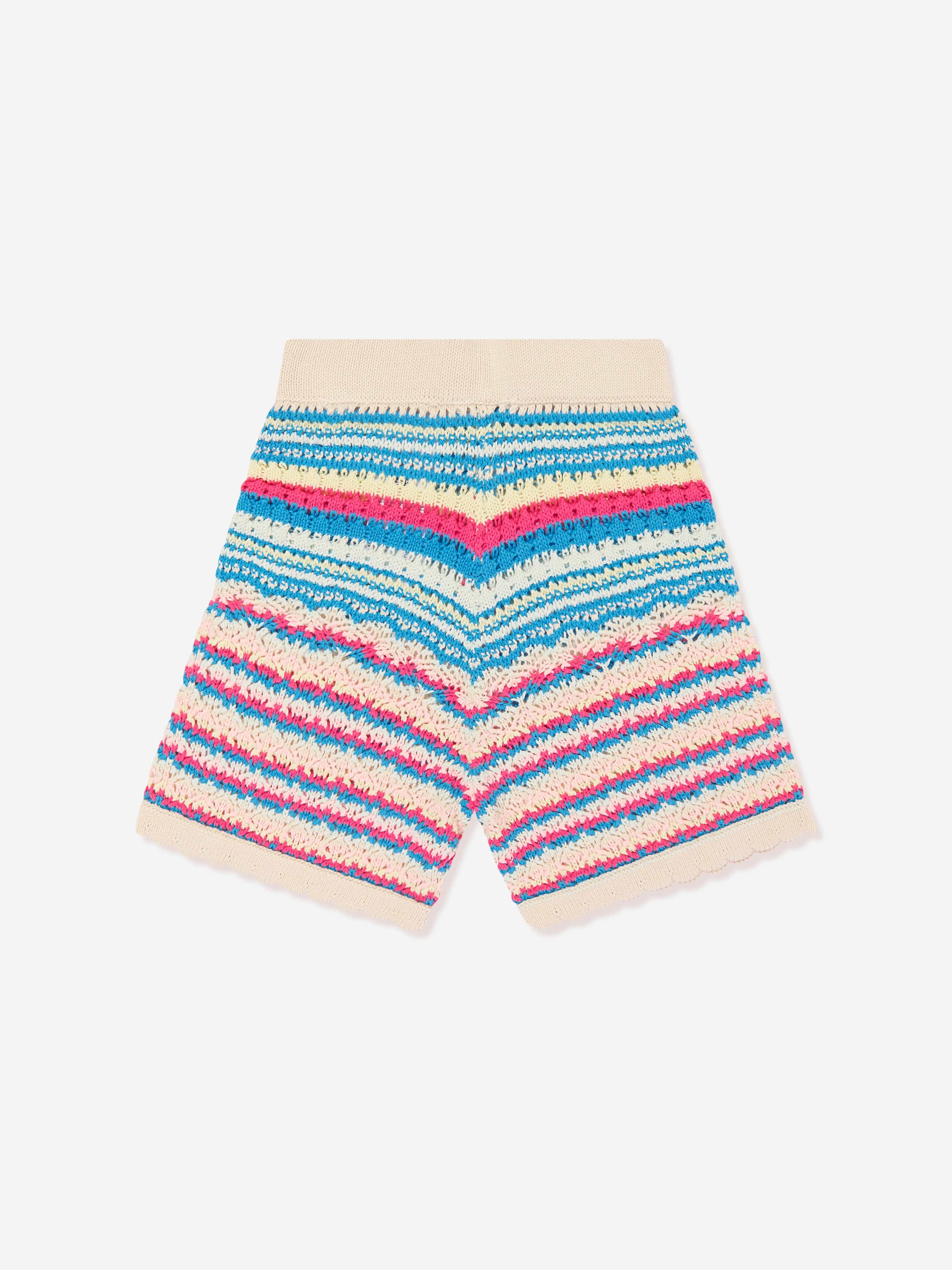 Guess Girls Crocheted Shorts in Multicolour