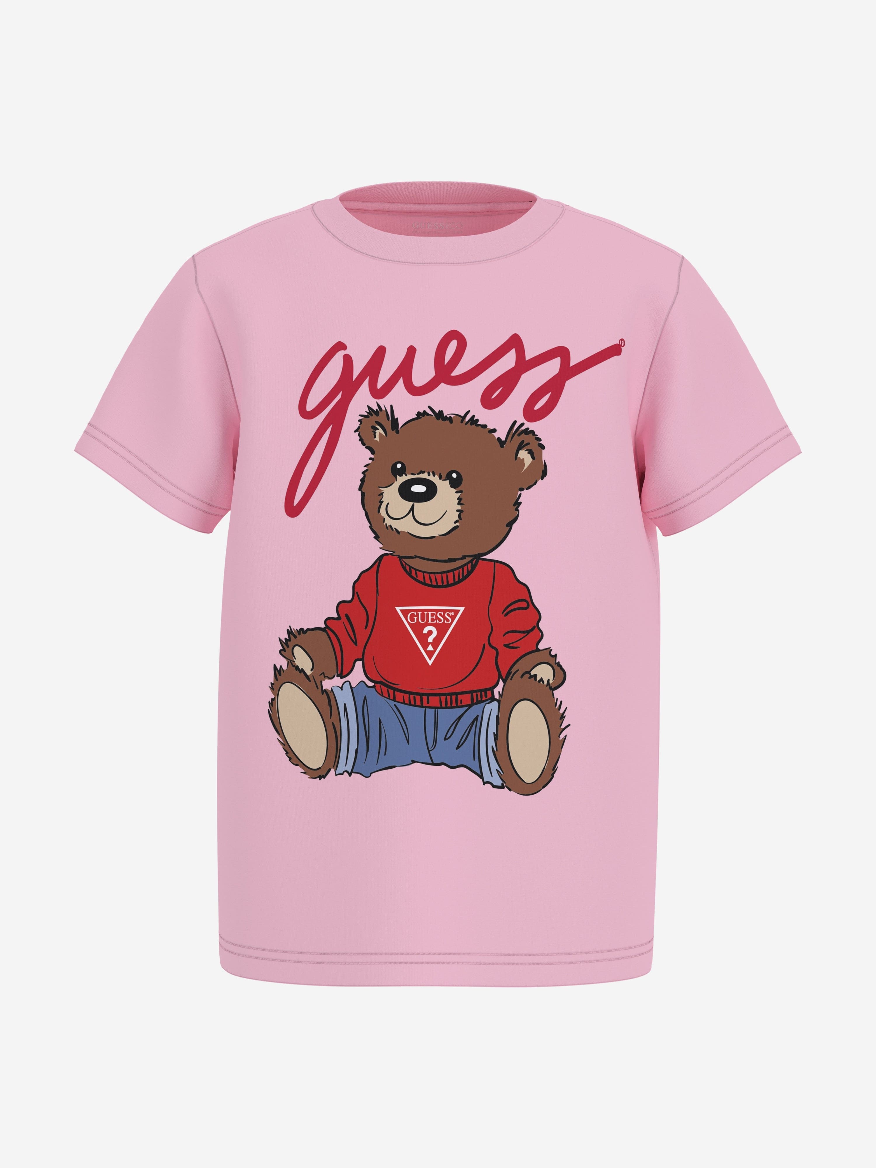 Girls Teddy Bear T-Shirt in Pink