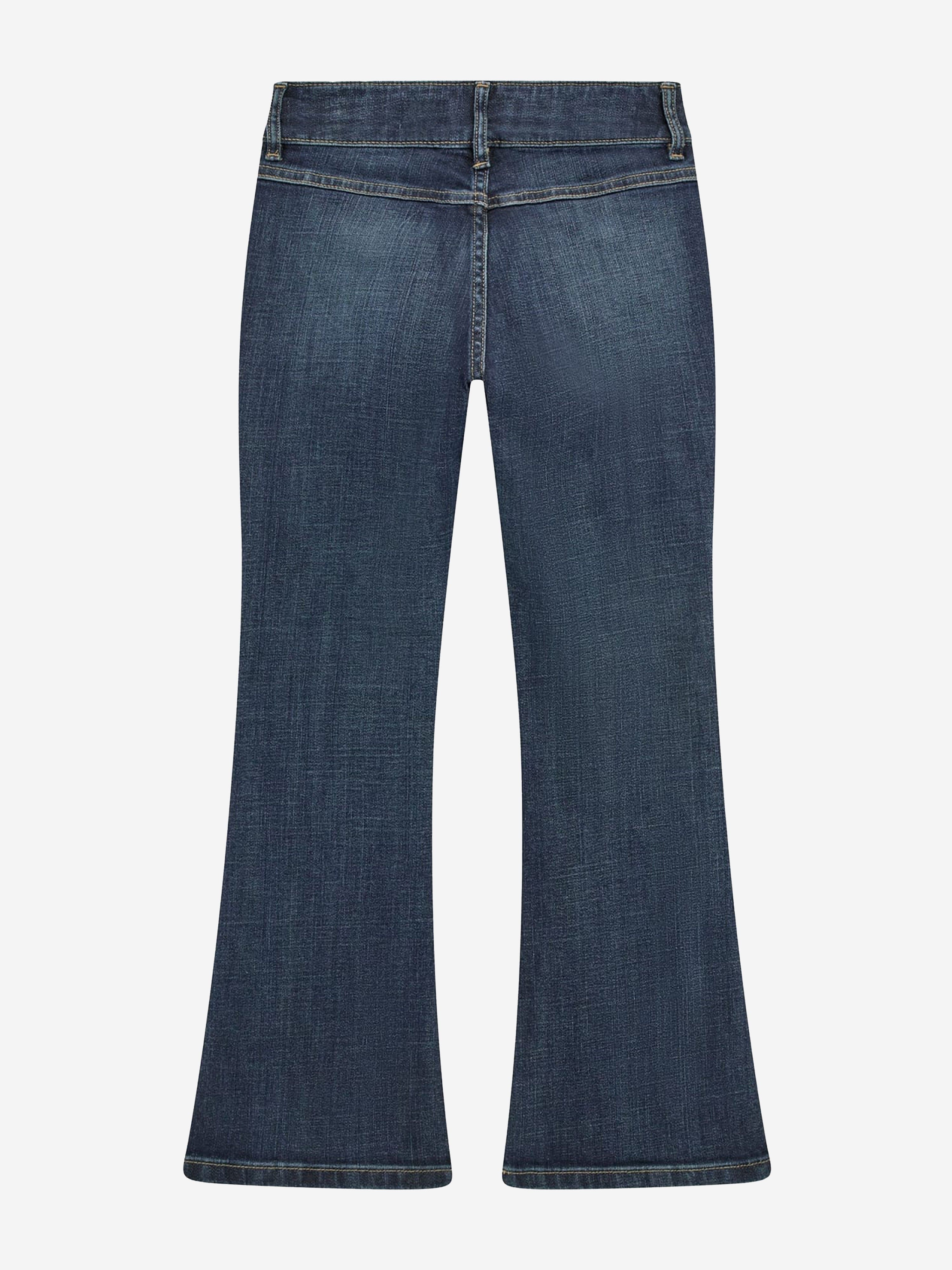 Girls Comfort Denim Bootcut Jeans in Blue