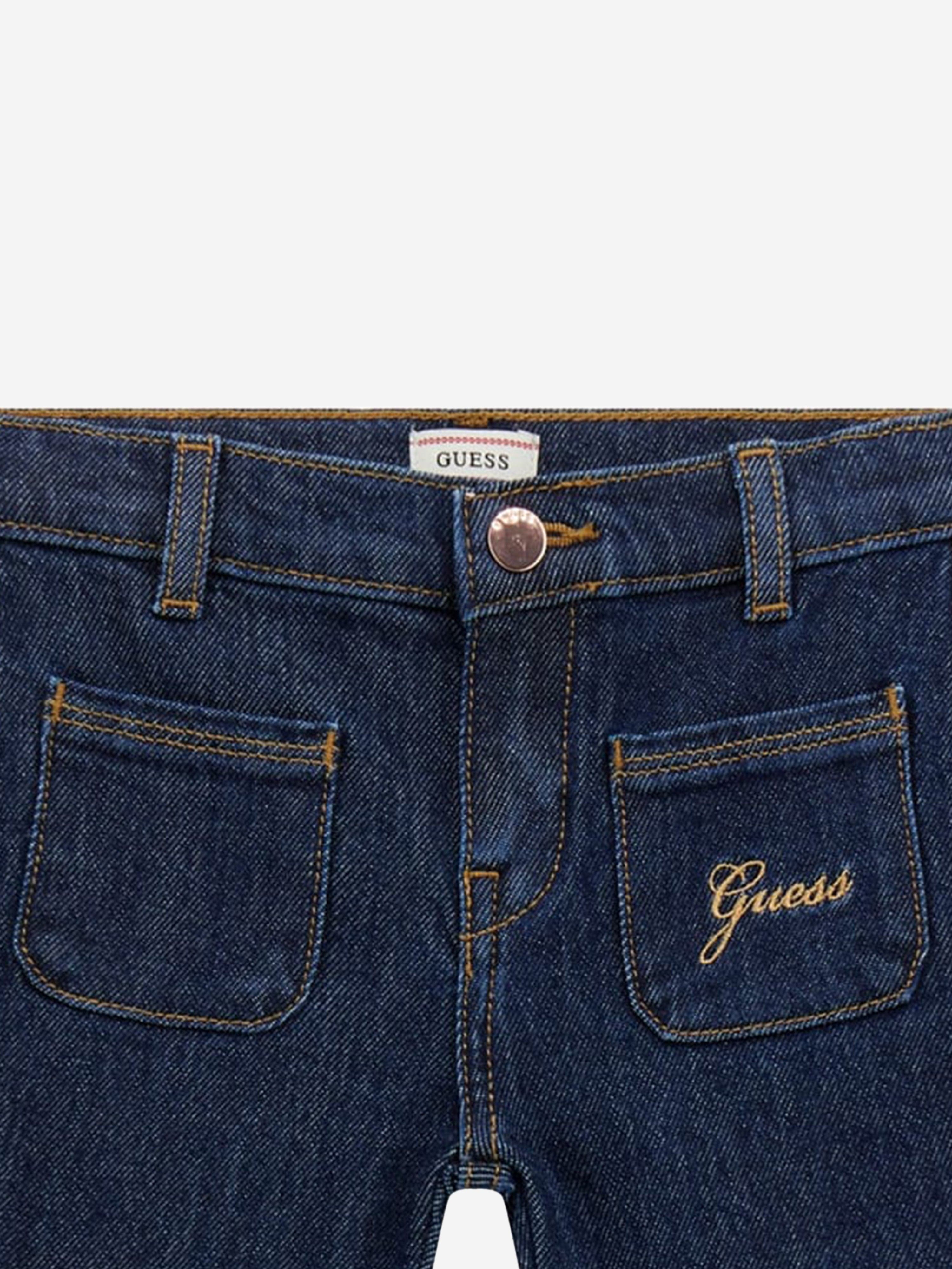 Girls Comfort Denim Flare Fit Jeans in Blue