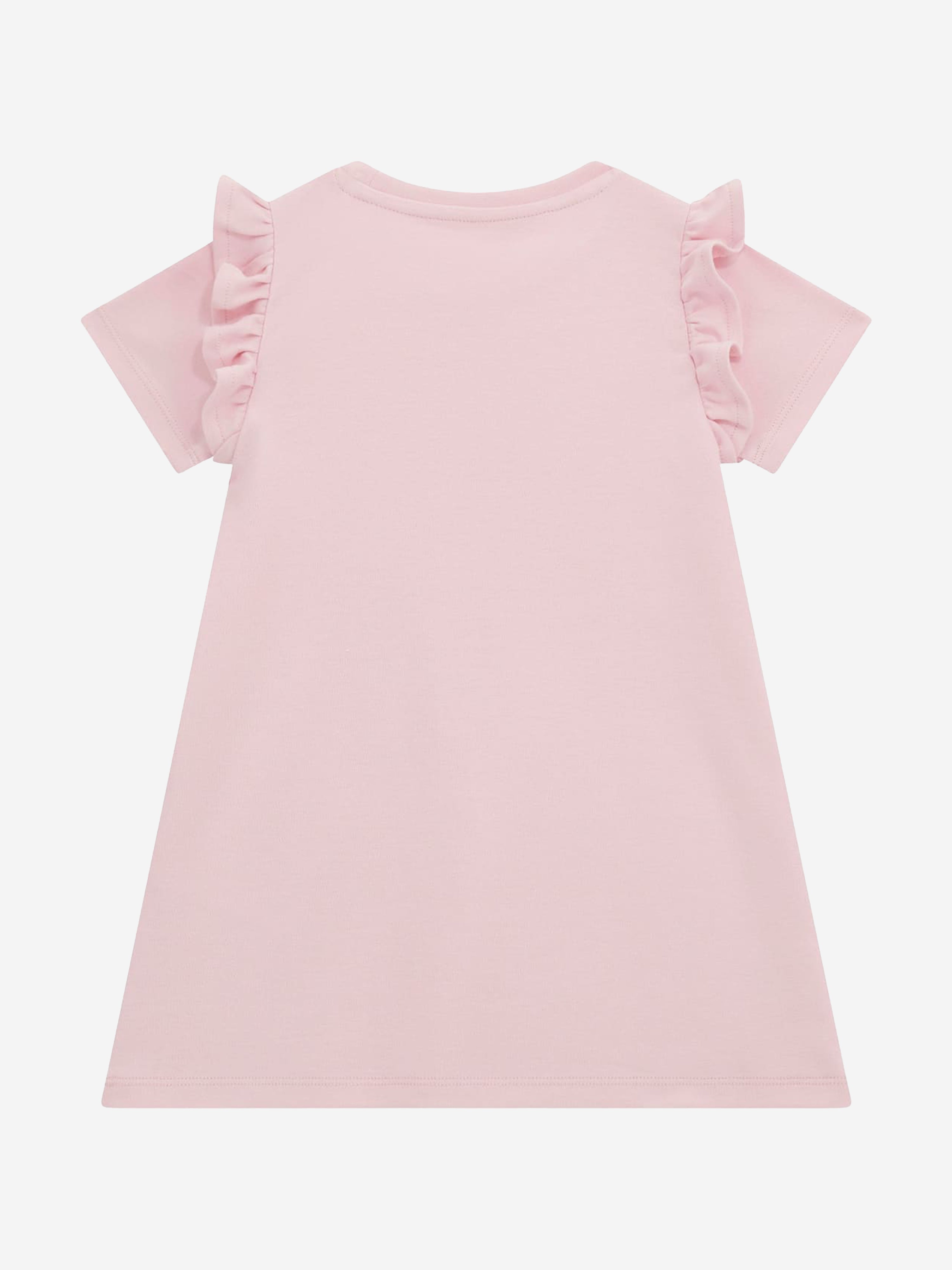 Girls Bag Print Dress in Pink