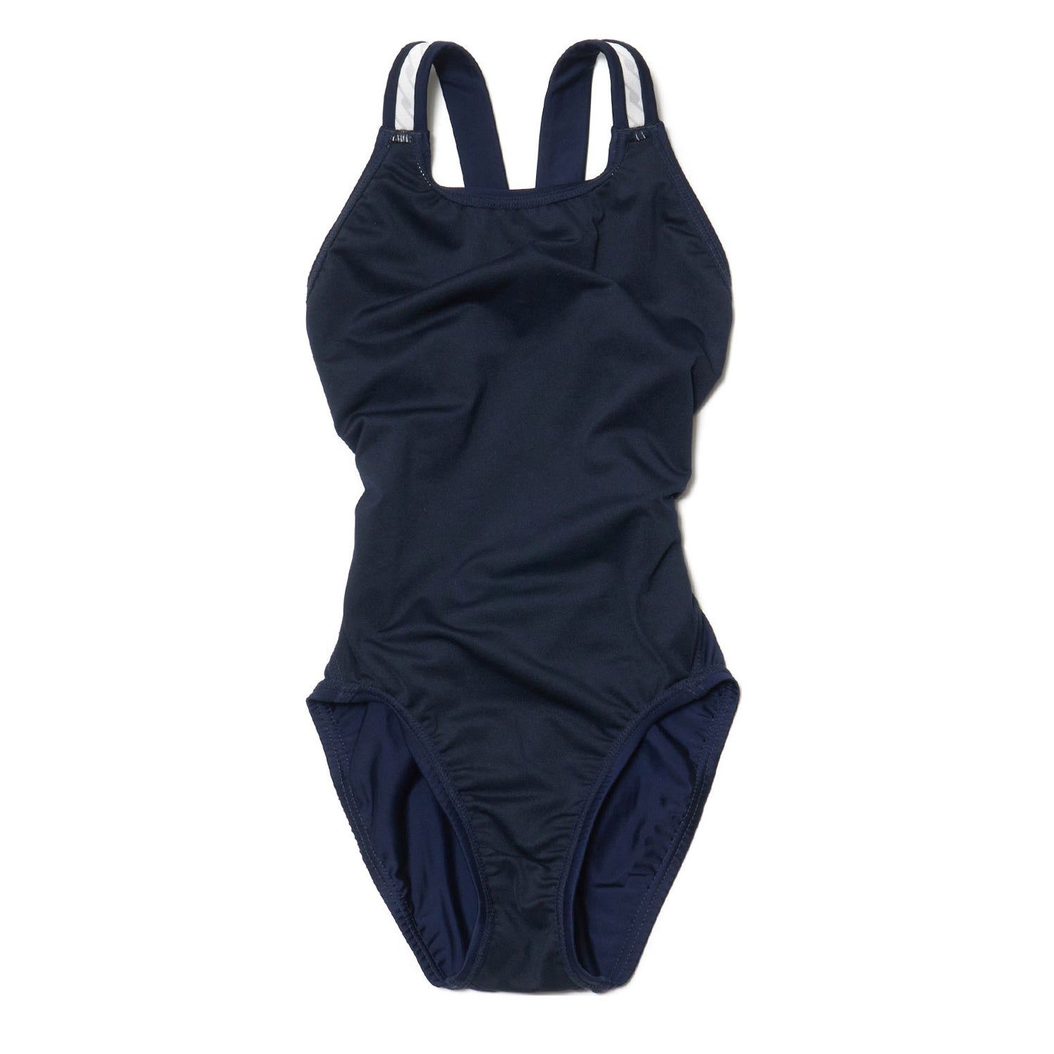 Girls Navy Embroidered Professional Swimsuit