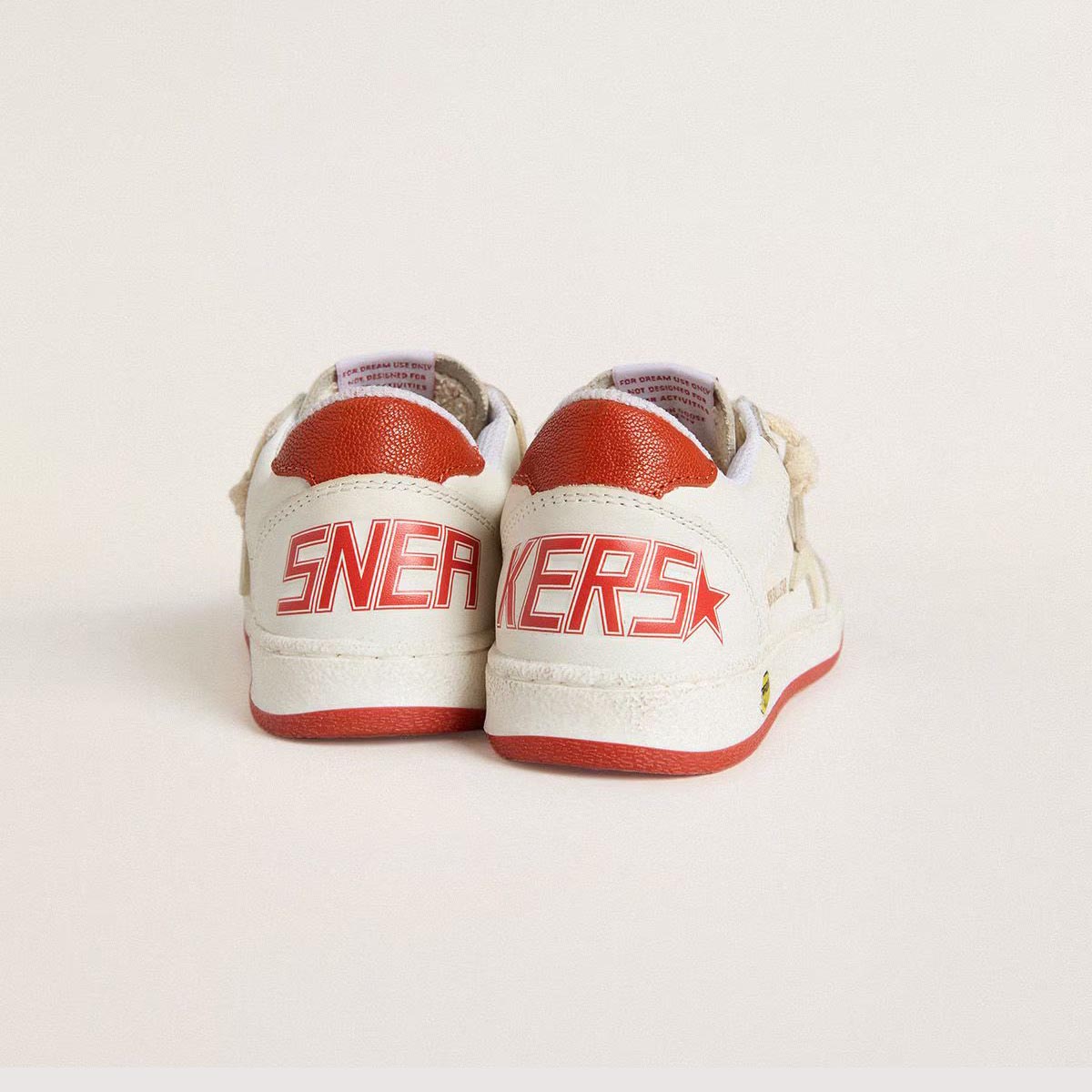 Boys & Girls White"BALL STAR"Shoes