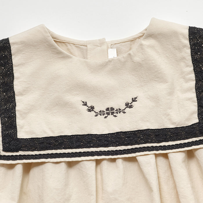 Girls Beige Cotton Shirt