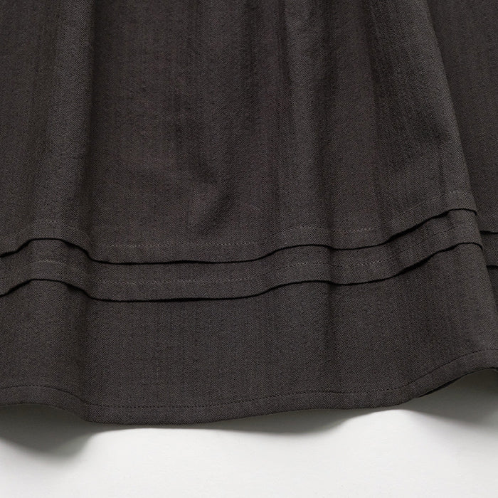 Girls Charcoal Cotton Dress