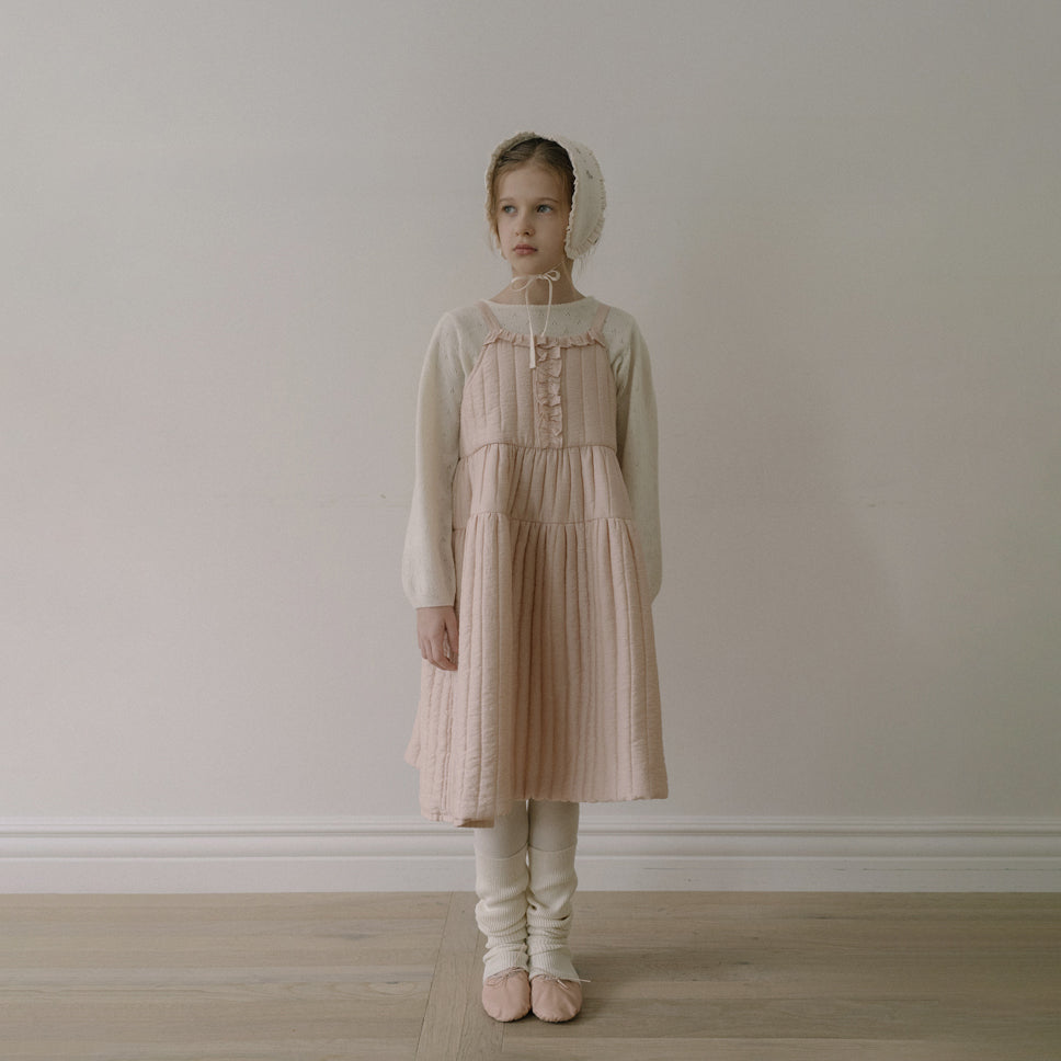 Girls Pink Padded Dress
