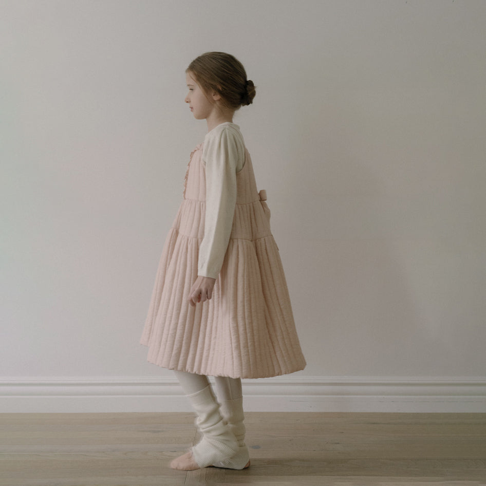 Girls Pink Padded Dress