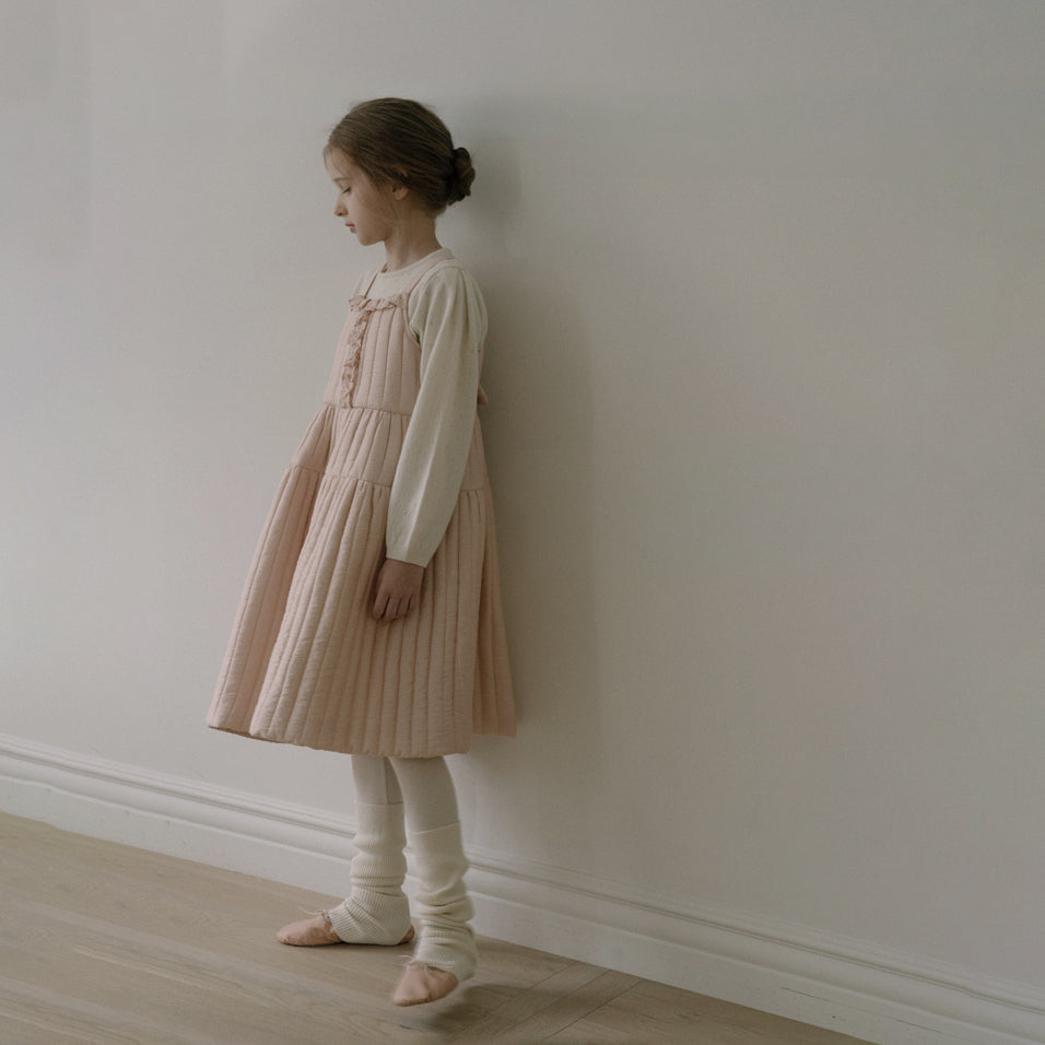 Girls Pink Padded Dress